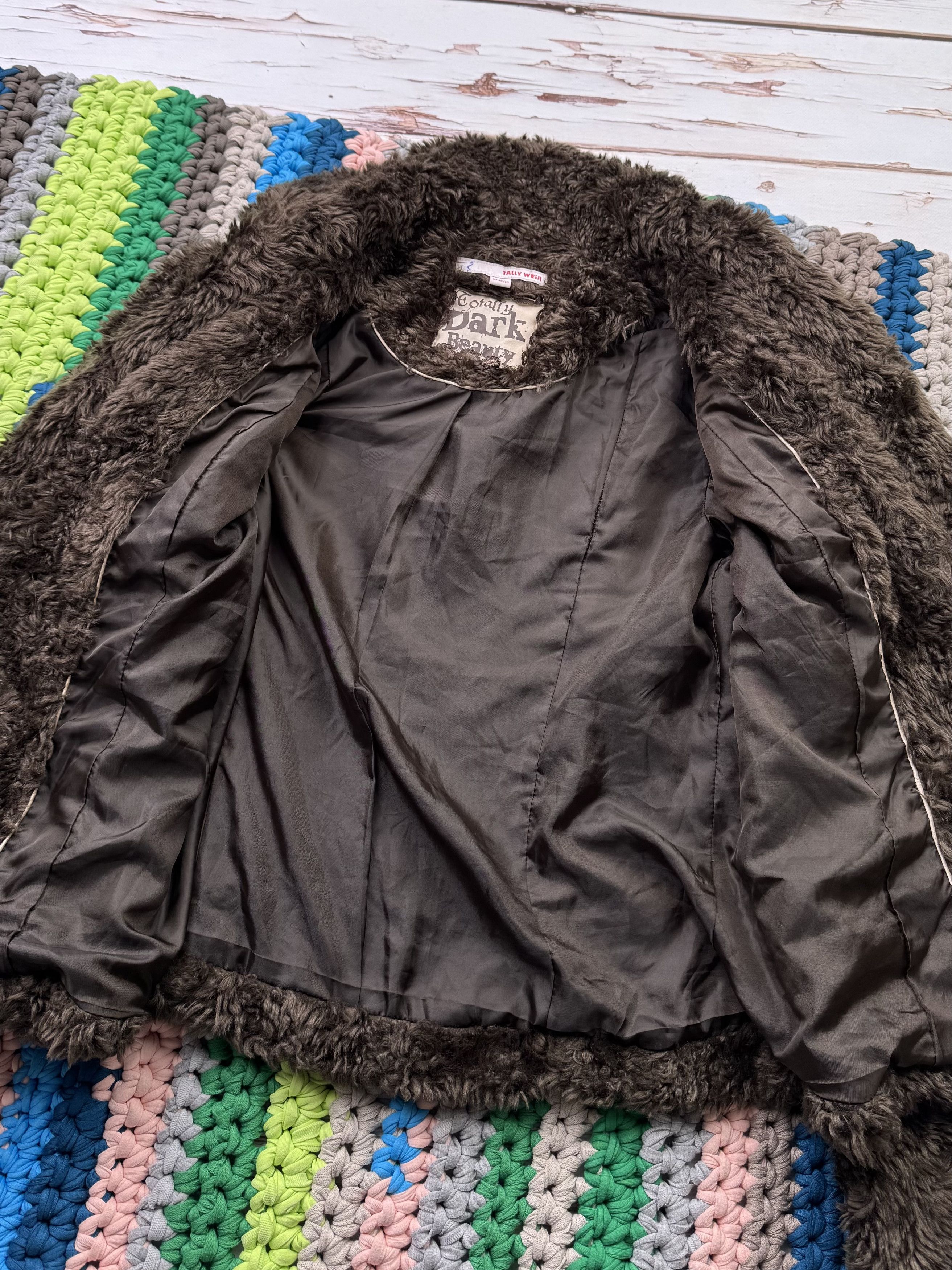Japanese Brand Vintage Cropped Faux Fur Jacket (ET1)(D15) Size M / US 6-8 / IT 42-44 - 6 Thumbnail