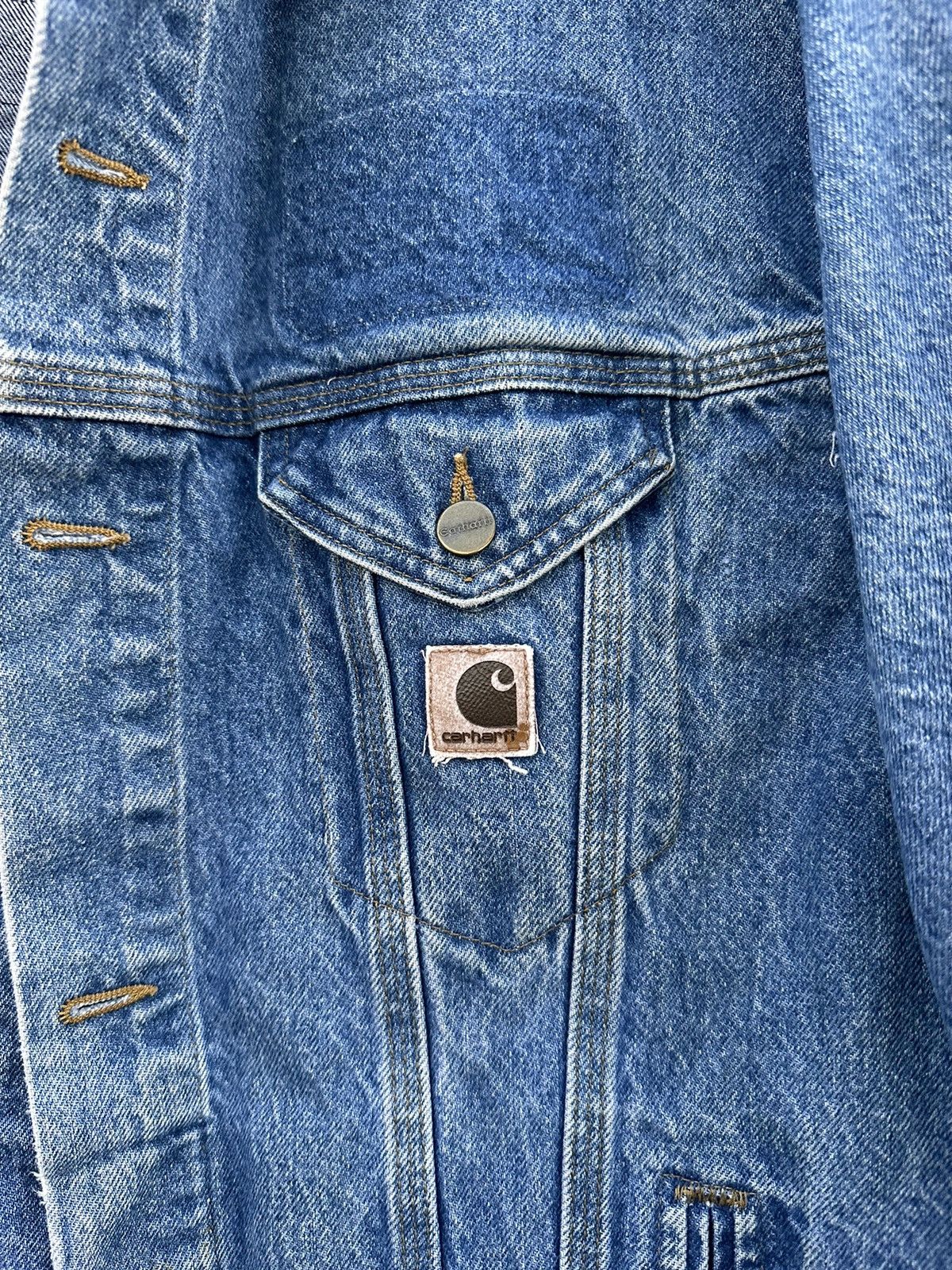 Carhartt Vintage Detroit Denim Carhartt jacket Size US XL / EU 56 / 4 - 2 Thumbnail