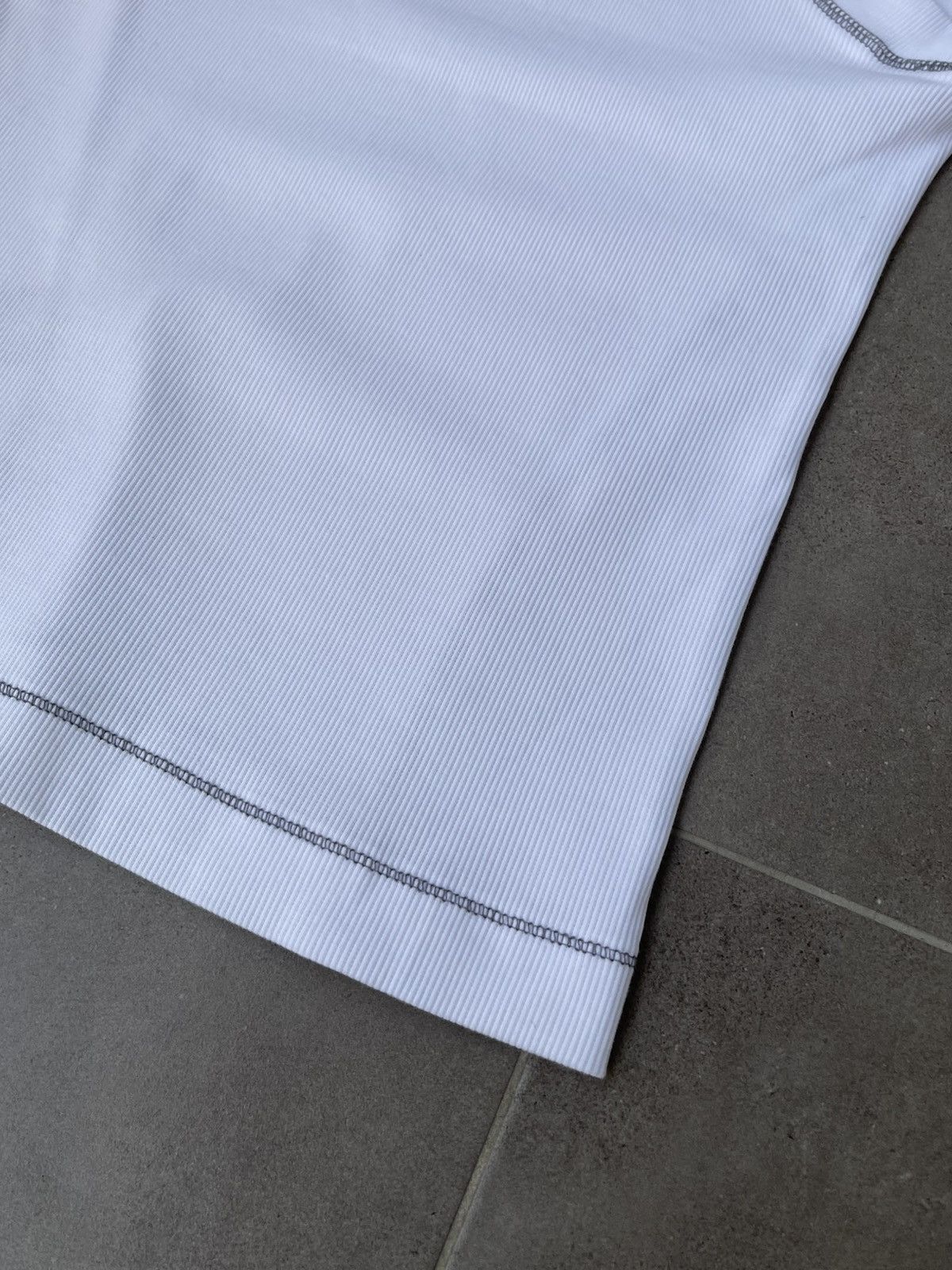 Saul Nash !DS! SS23 Saul Nash White Overlock Stitch Tank Top Size US M / EU 48-50 / 2 - 14 Thumbnail