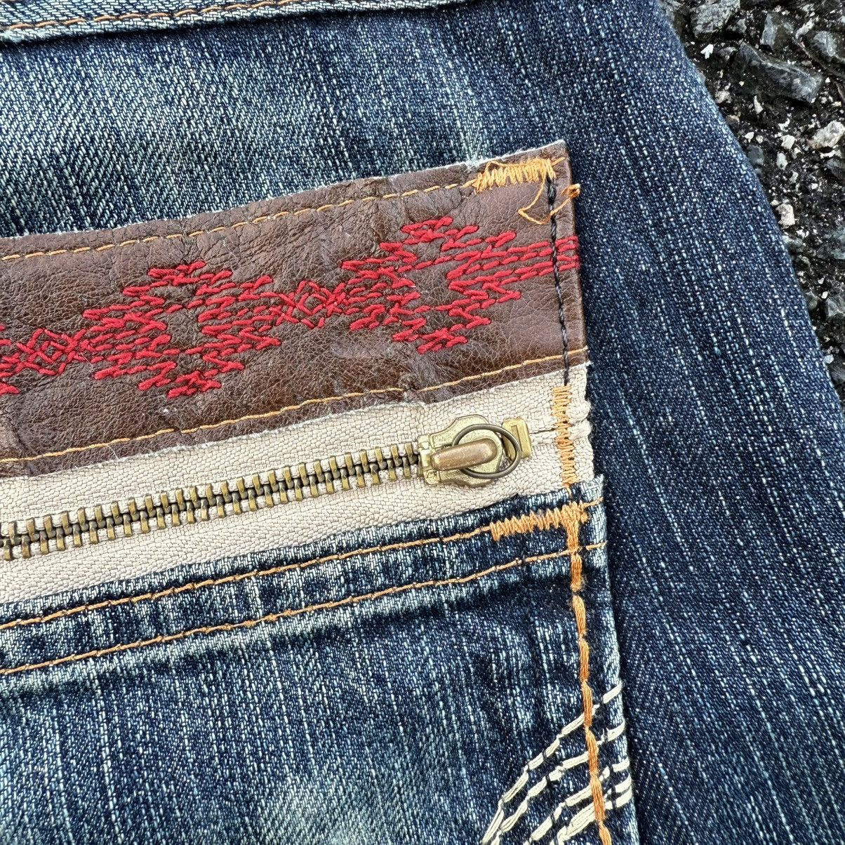 Edwin W30 VINTAGE EDWIN JEAN FADED RIPPEP DENIM PANTS Size US 33 - 13 Thumbnail