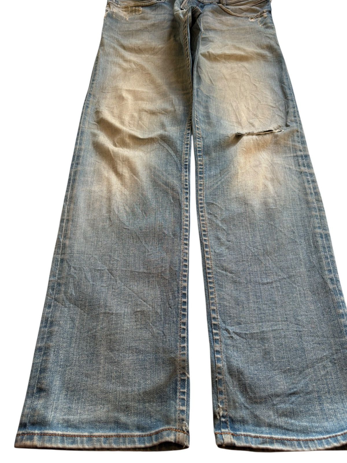 Diesel Vintage Diesel Iakop Button Fly Mud Wash Ripped Jean Size US 32 / EU 48 - 6 Thumbnail
