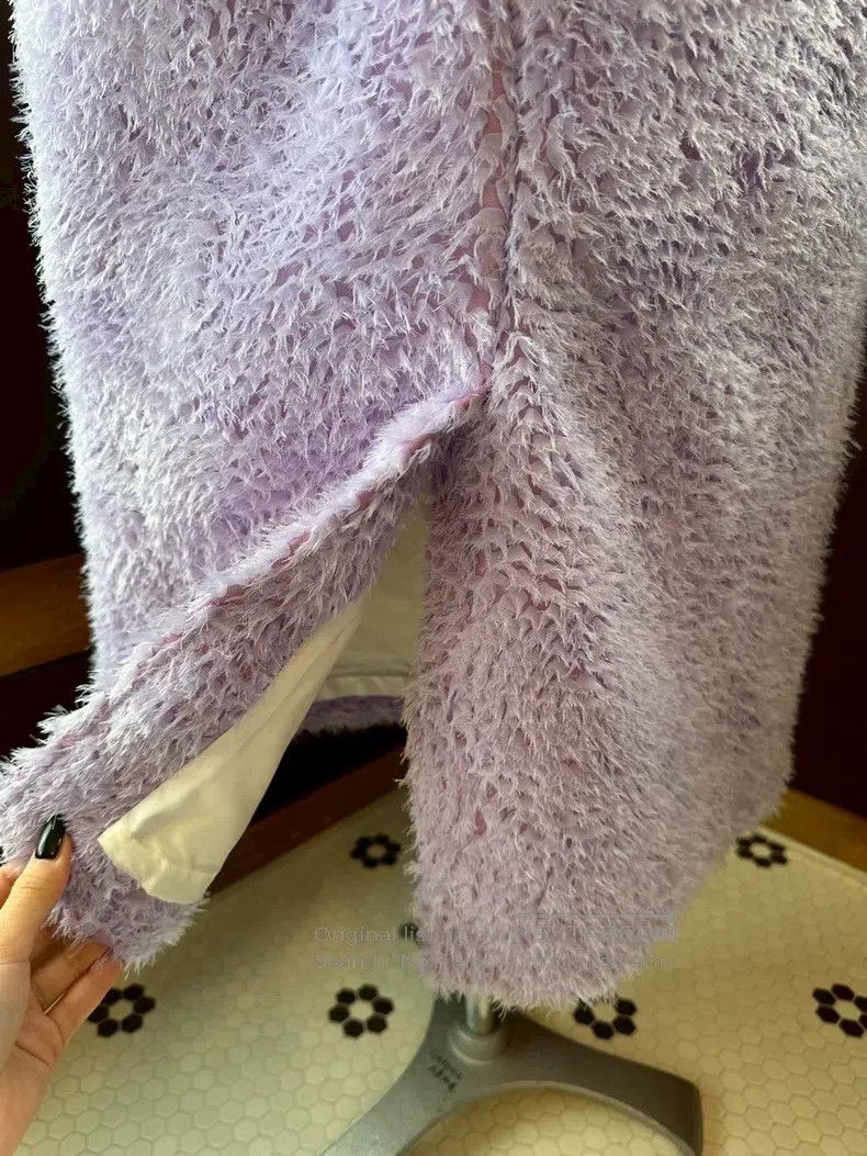 Comme des Garcons Comme Des Garcons Lavender plush sleeveless dress Size S / US 4 / IT 40 - 5 Thumbnail