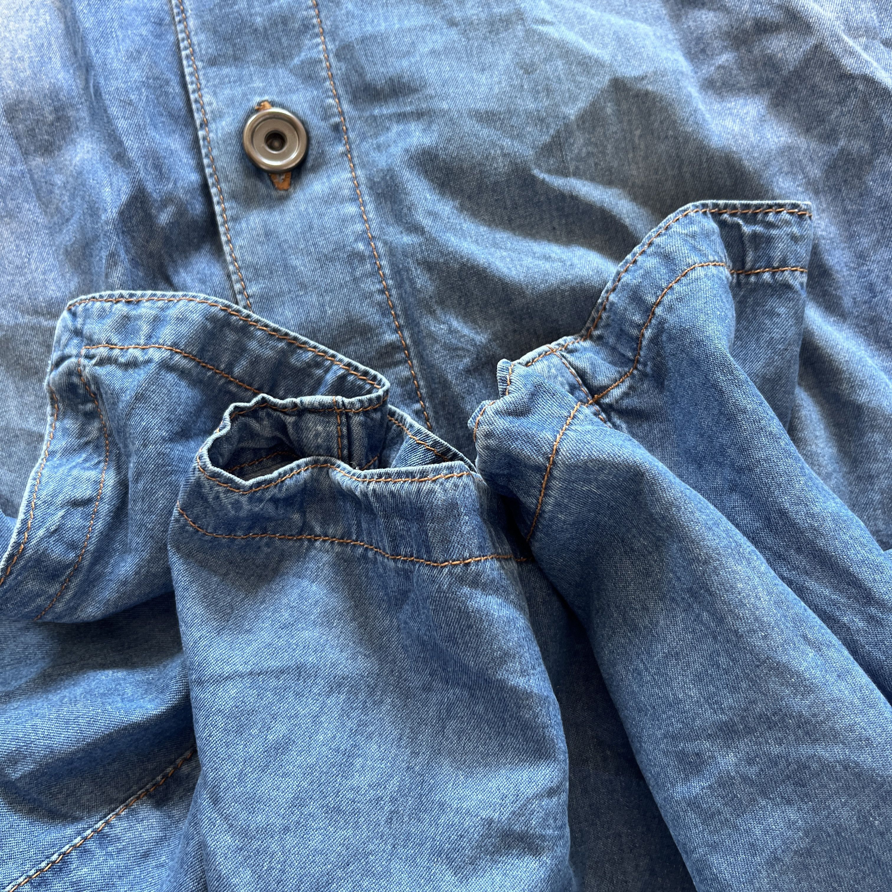 Dirk Bikkembergs Dirk Dirk Bikkembergs Asymmetric Button Up Denim Blue Shirt Size US M / EU 48-50 / 2 - 11 Thumbnail