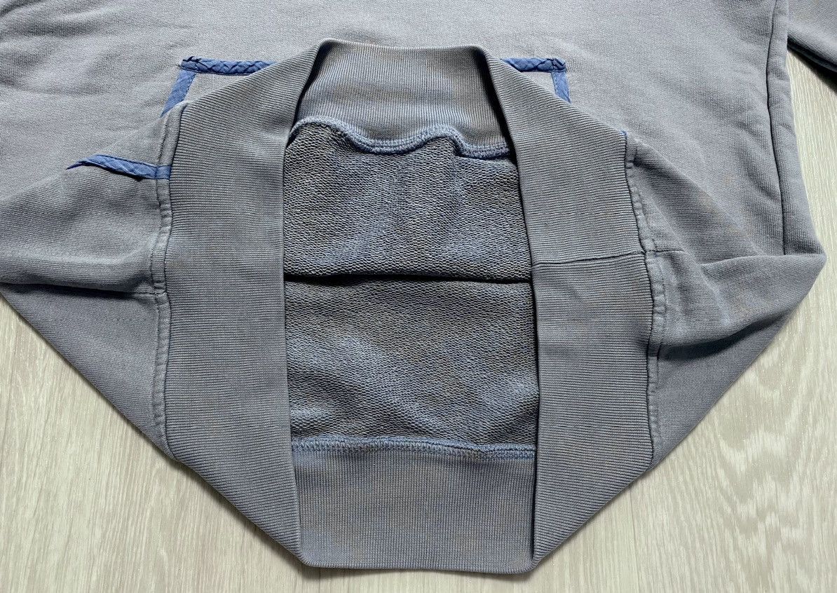 Raf by Raf Simons Raf Simons Distressed Blue Cotton Hoodie Embroidered Logo Size US L / EU 52-54 / 3 - 21 Thumbnail