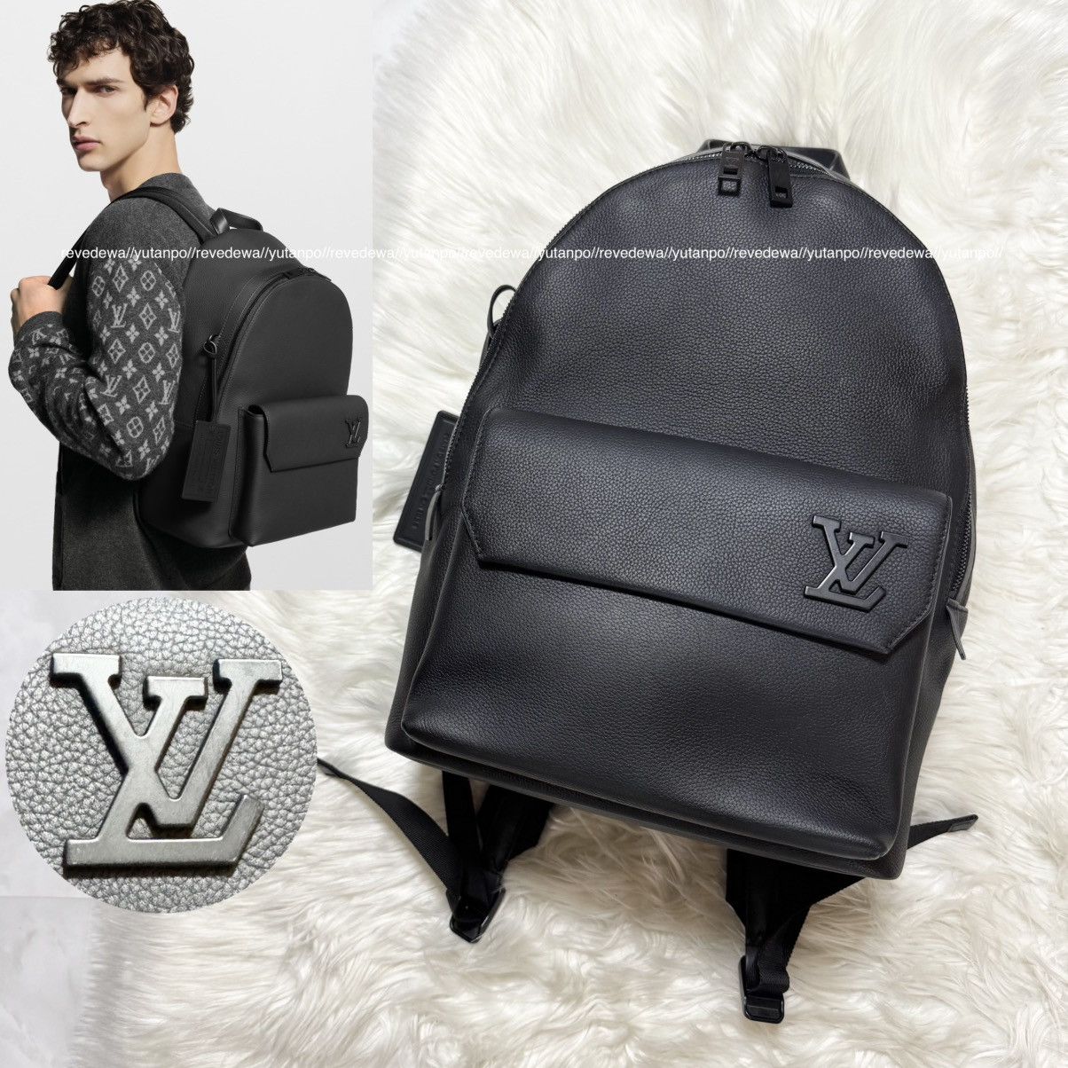 Louis Vuitton Authentic Louis Vuitton LV Aerogramme Leather Backpack Size ONE SIZE - 1 Thumbnail