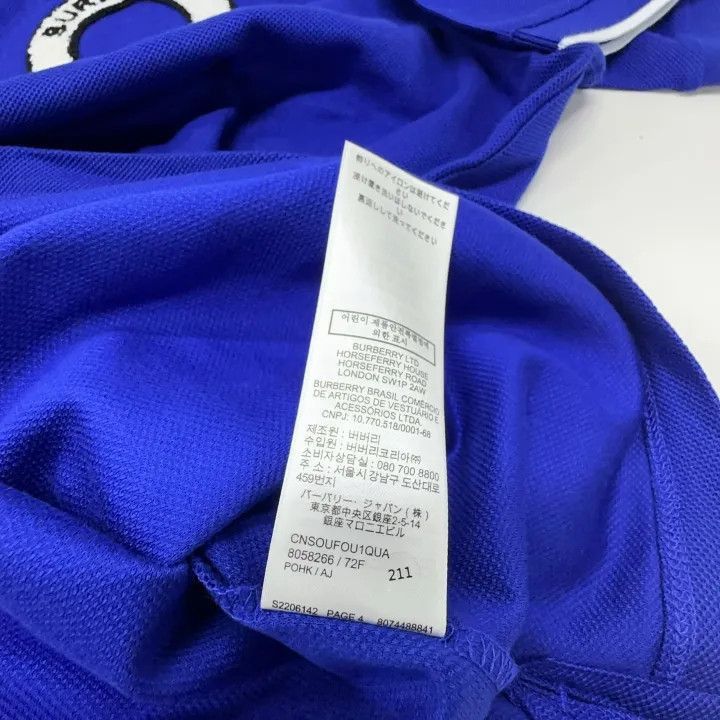 Burberry Burberry Burberry Cotton Blue Short Sleeve Polo Shirt-2507 Size US XXL / EU 58 / 5 - 5 Thumbnail