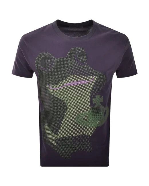 Vivienne Westwood o1f1d3z0426 Frog Classic T-Shirt in Plum Size US XL / EU 56 / 4 - 1 Thumbnail