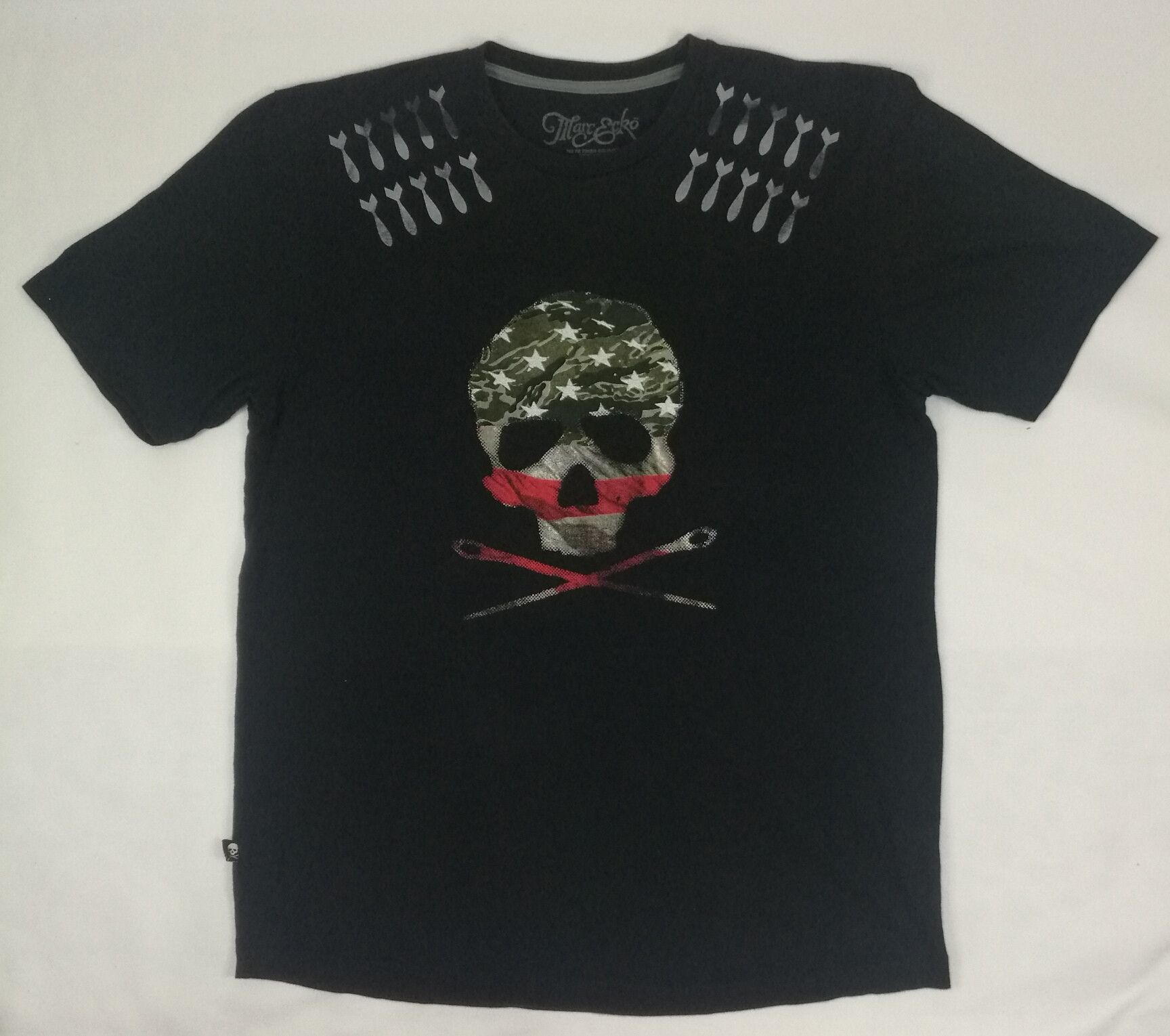 Marc Ecko Vintage Marc Ecko Skulls Design Short Sleeve T-Shirt Size US L / EU 52-54 / 3 - 1 Thumbnail