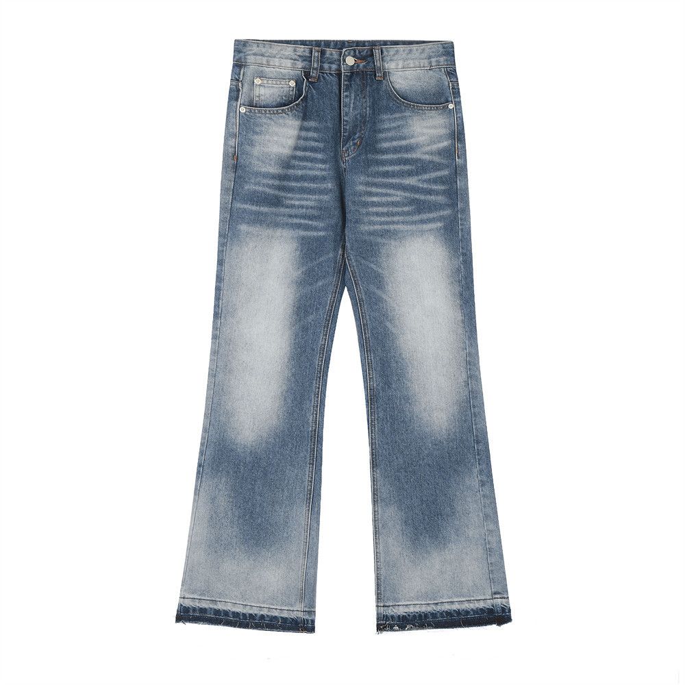 Japanese Brand American washed loose gradient flared jeans y2k Size US 32 / EU 48 - 1 Thumbnail