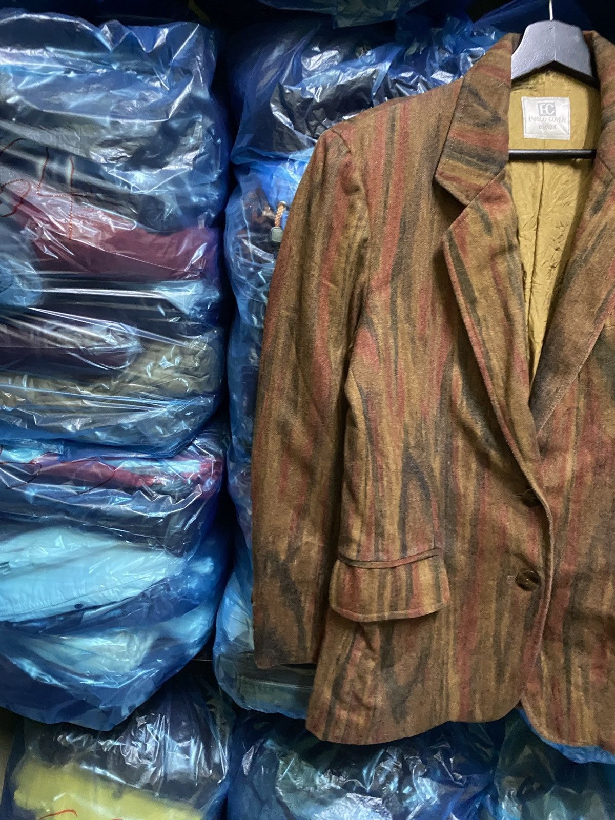 Enrico Coveri Vintage Enrico Coveri Boutique Striped Wool Blazer Italy 80s Size US M / EU 48-50 / 2 - 8 Thumbnail