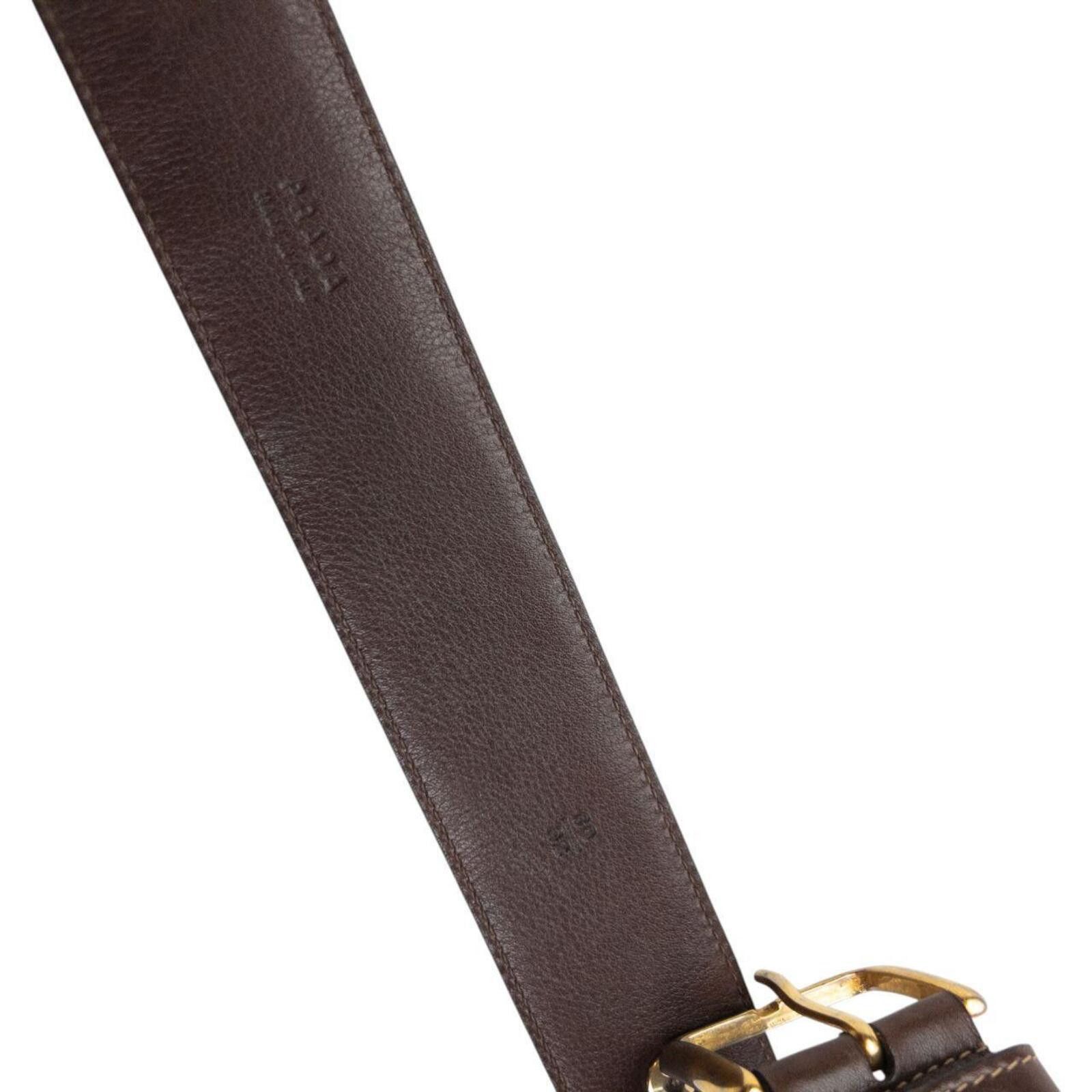 Prada Vintage 90s Prada Studded Leather Belt Size M Size ONE SIZE - 6 Thumbnail