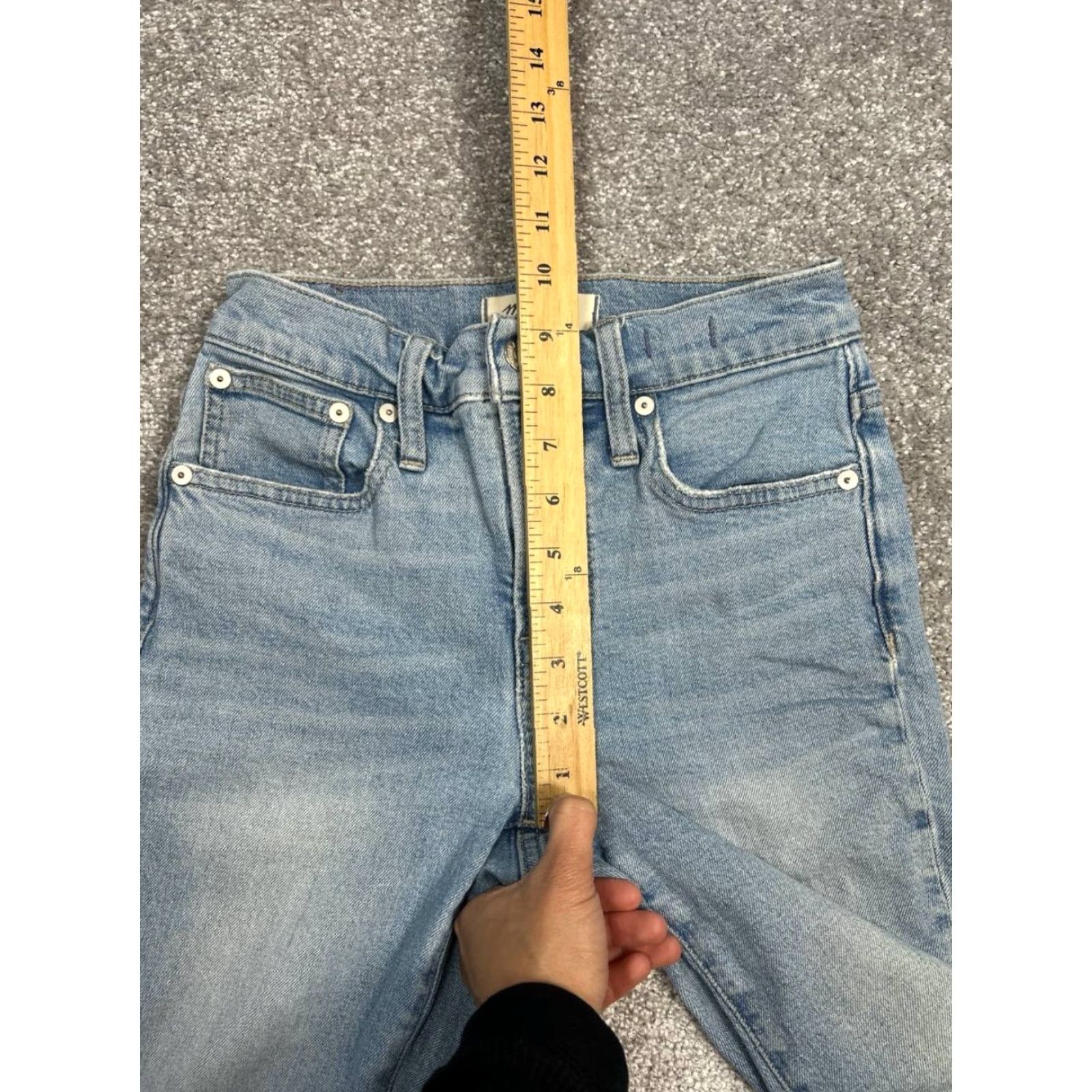 Madewell Madewell The Perfect Vintage Jeans Women 24x24 Blue Cotton Elastane Mid Straight Jeans Size 40" / US 18 - 5 Thumbnail
