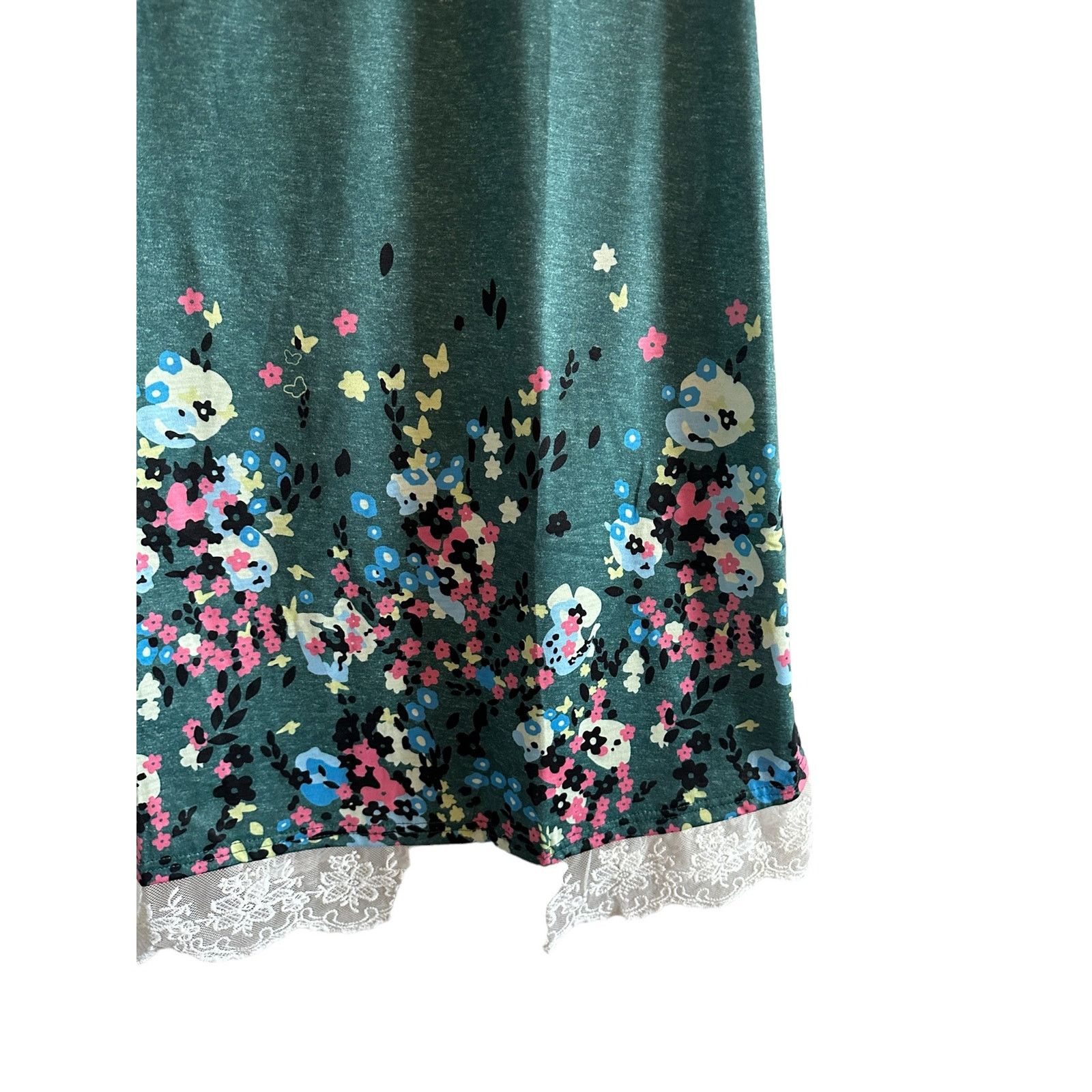 Other Short Sleeve Lace Tunic Swing T Shirt Dress with Pockets -L Size L / US 10 / IT 46 - 7 Thumbnail