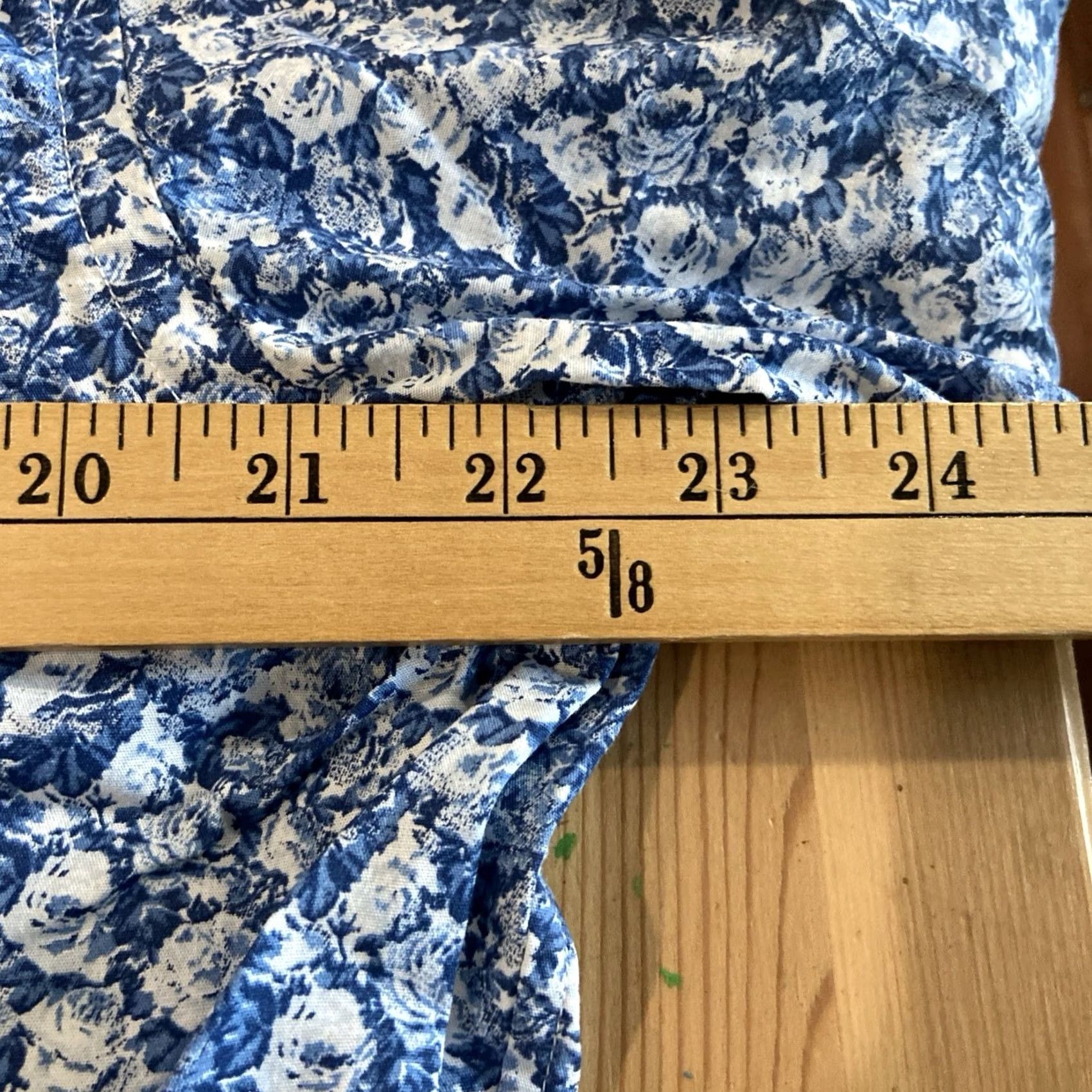 Vintage Made in New England Shirt XL Mens Button-Down Blue Floral Continuous Button-Up Casual Long Sleeve Cotton Size US XL / EU 56 / 4 - 4 Thumbnail
