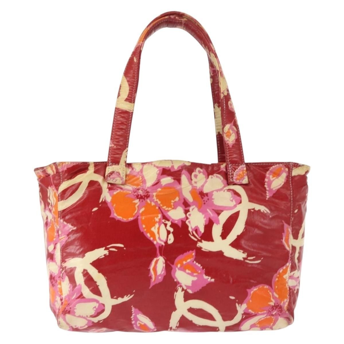 Chanel Chanel High Summer Tote Bag Coated Canvas Red CC Size ONE SIZE - 2 Thumbnail