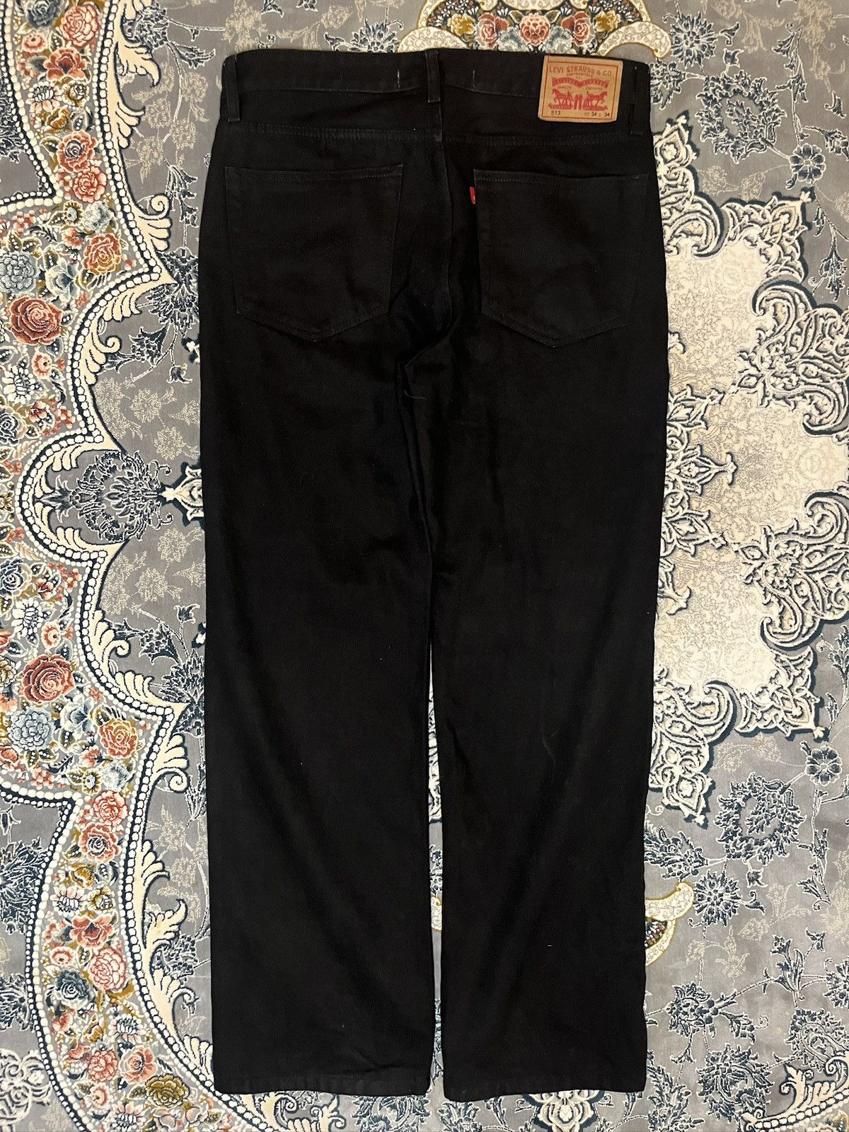 Levi's Rare Black distressed Levi’s 513 straight, bootcut jeans Size US 34 / EU 50 - 5 Thumbnail