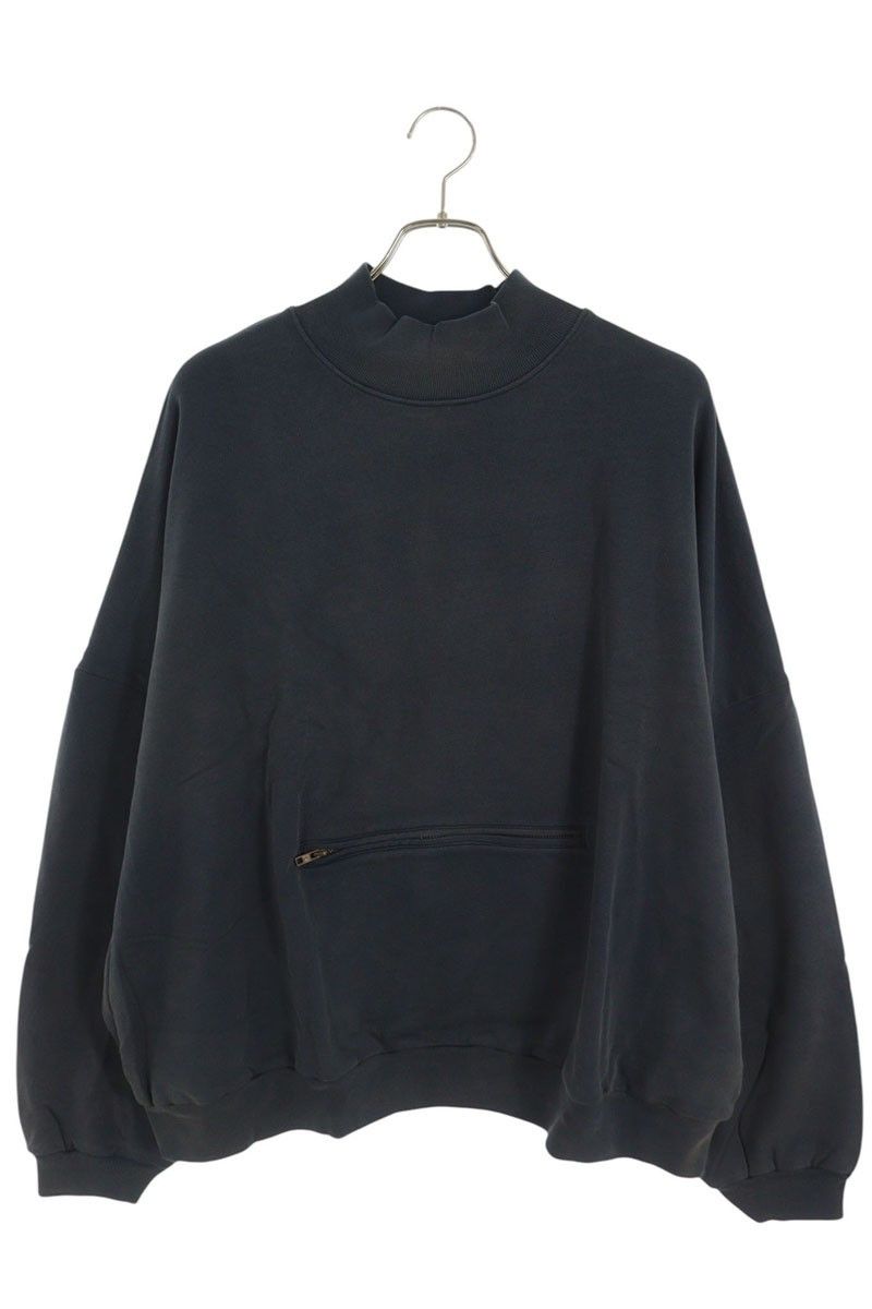 Willy Chavarria WILLY CHAVARRIA Waffle Lined Mock Sweatshirt Navy Size XL Size US XL / EU 56 / 4 - 1 Thumbnail