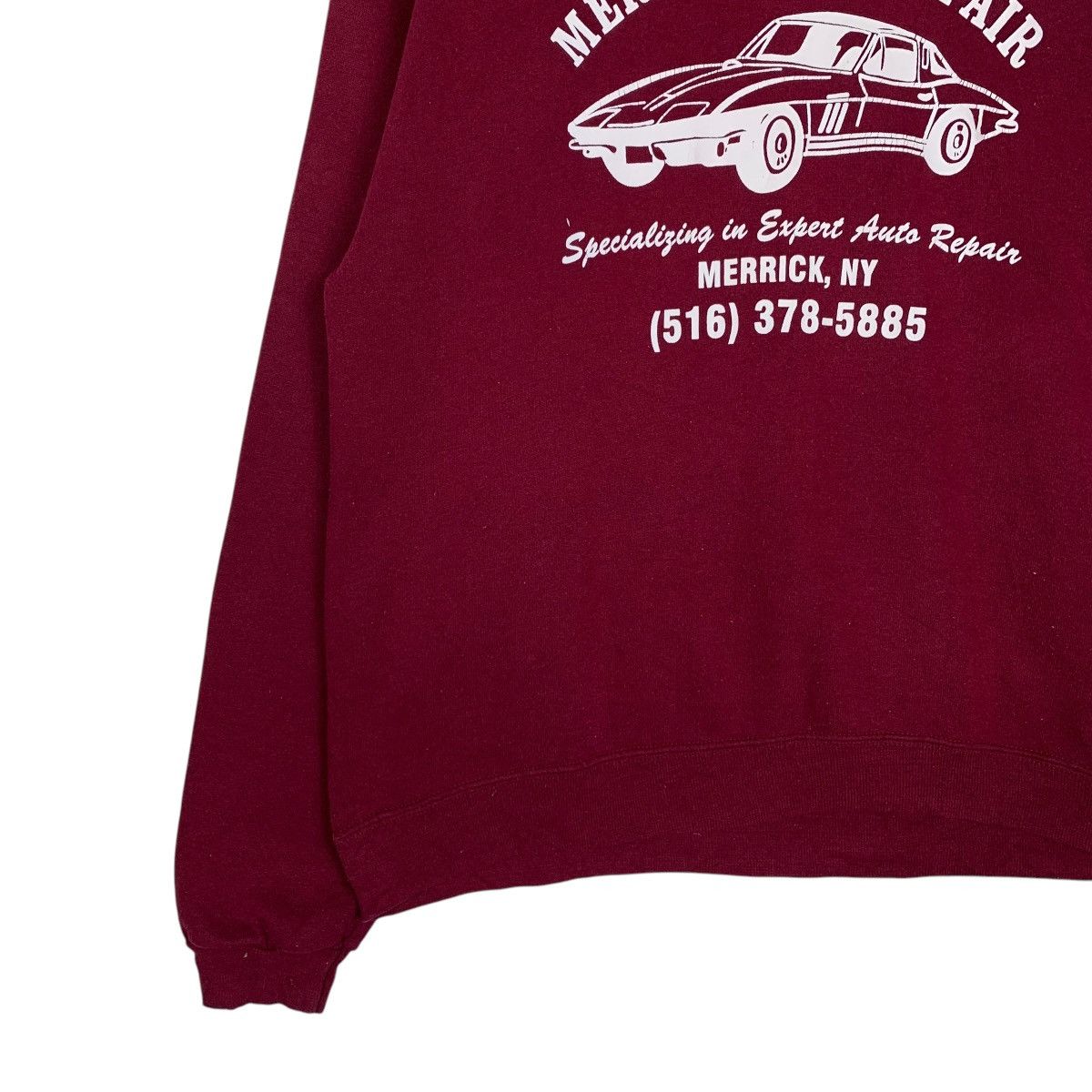 Vintage Vintage MEROKE Auto Repair Crewneck Sweatshirt #1501-C67 Size US L / EU 52-54 / 3 - 3 Thumbnail