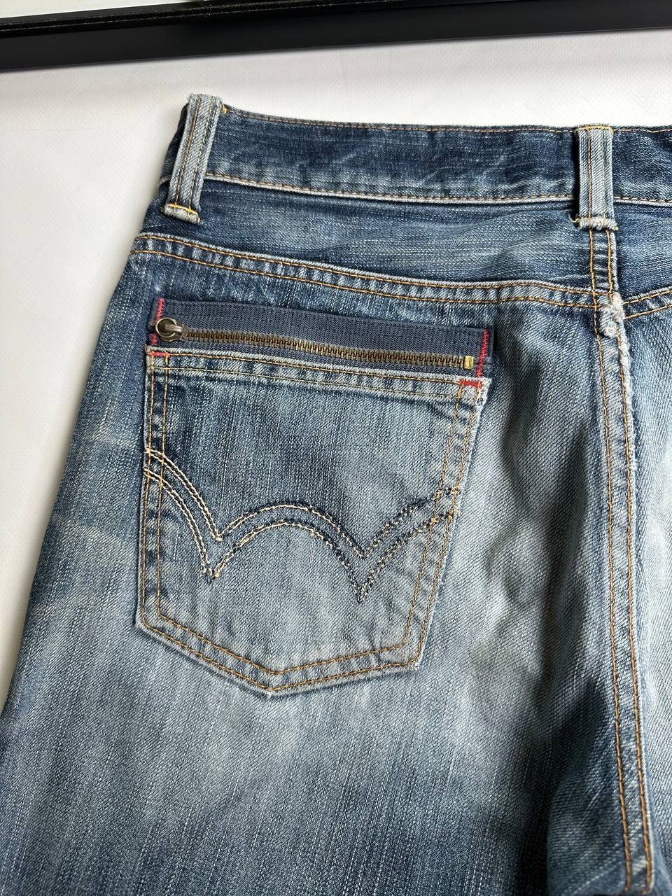 If Six Was Nine 2000s Edwin Blue Trip Japan Washed Faded Jeans🔥 Size US 31 - 6 Thumbnail