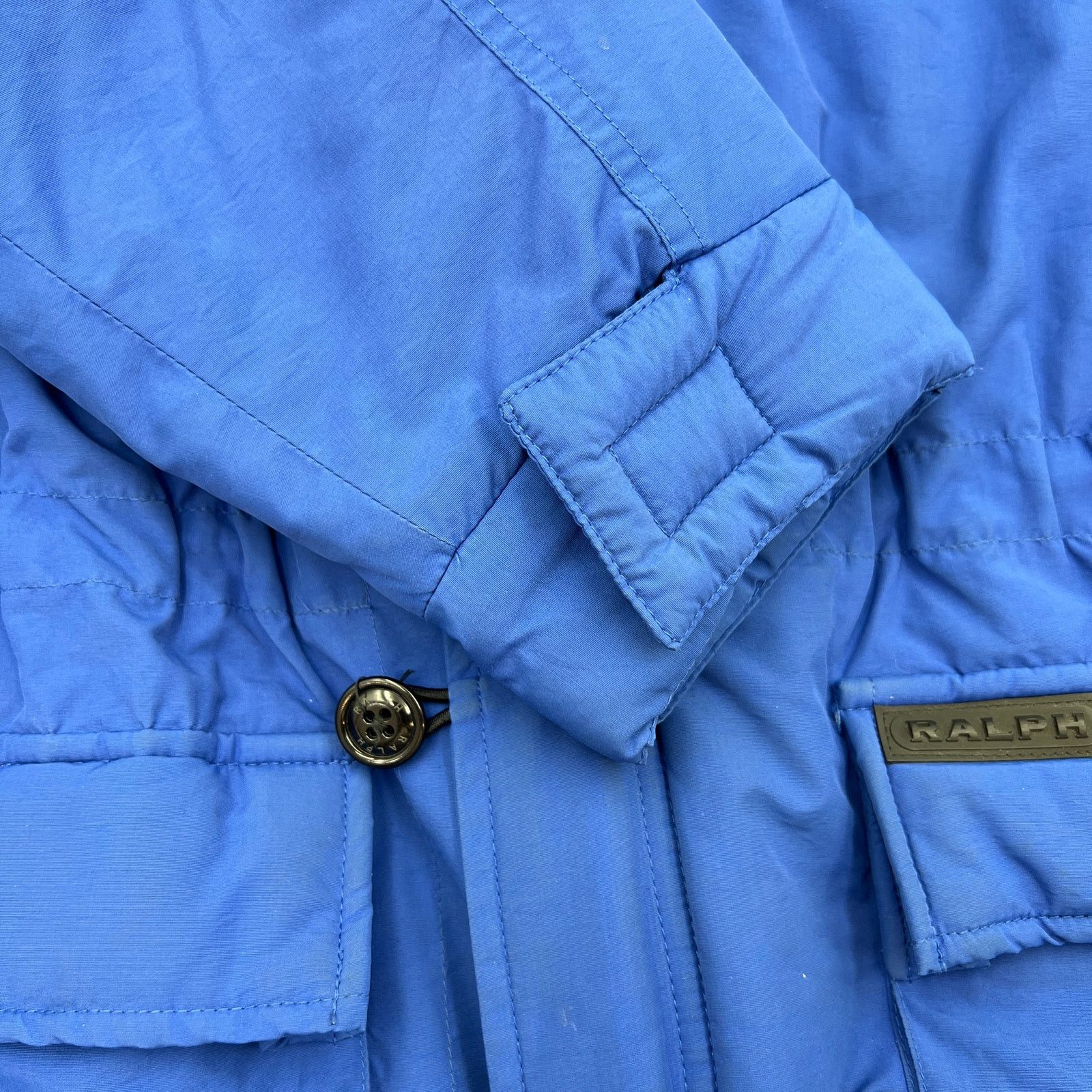 Ralph Lauren × Vintage Vintage Ralph Ralph Lauren Puffer Hooded Blue Coat Size L / US 10 / IT 46 - 11 Thumbnail