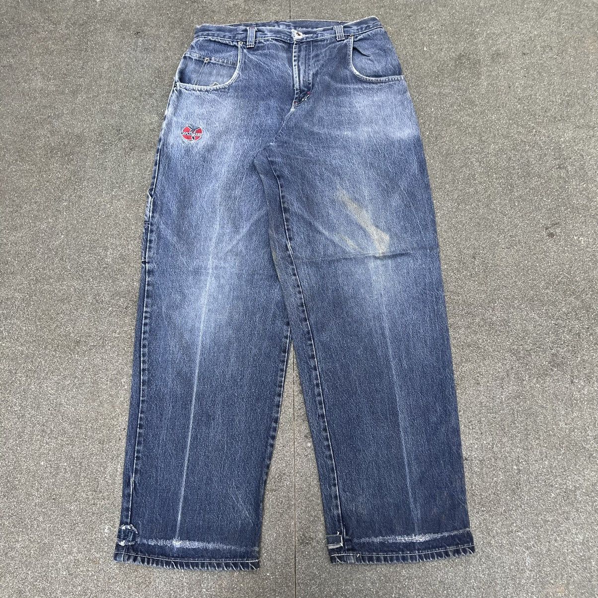 JNCO × Vintage × Wu-Tang Clan Vintage Wu Tang Hiphop Baggy Jeans Size US 34 / EU 50 - 4 Thumbnail