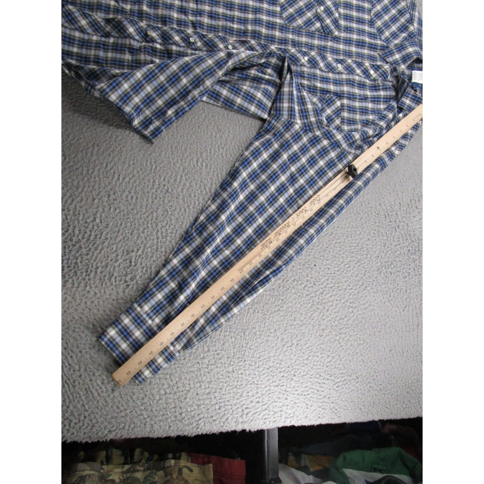 Wrangler Wrangler Long Sleeve Snap Up Shirt Mens 3XLT Rodeo Western Plaid Read Size US XXL / EU 58 / 5 - 7 Thumbnail