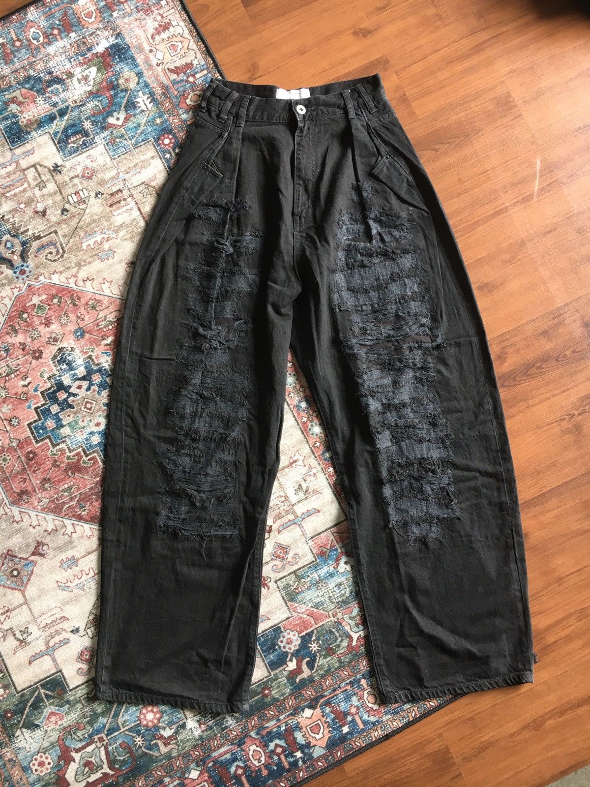 20471120 × If Six Was Nine Another Edition Destroyed thrash baggy Pants Size US 28 / EU 44 - 8 Thumbnail
