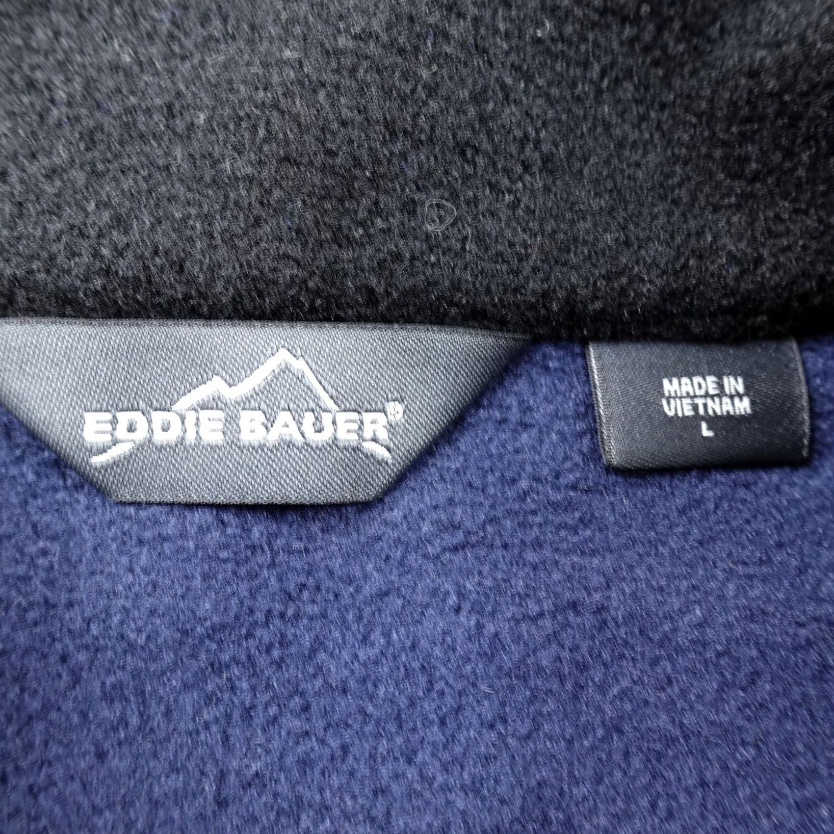 Eddie Bauer Eddie Bauer Mens Blue Fleece Jacket Full Zip Sweatshirt Sweater Outdoor Hiking L Size US L / EU 52-54 / 3 - 5 Thumbnail
