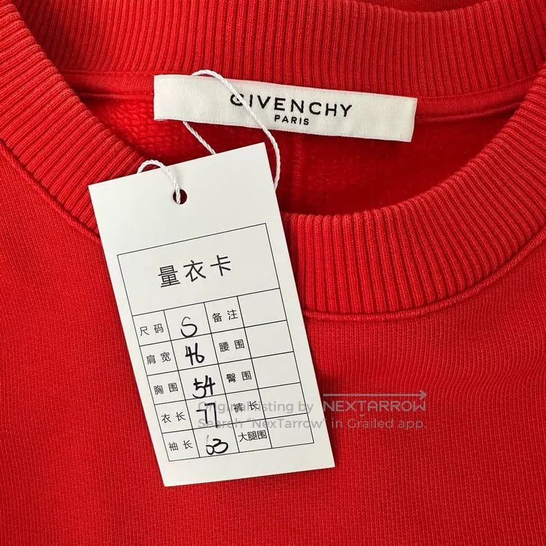 Givenchy Givenchy Red classic deer logo crewneck sweatshirt Size US S / EU 44-46 / 1 - 4 Thumbnail