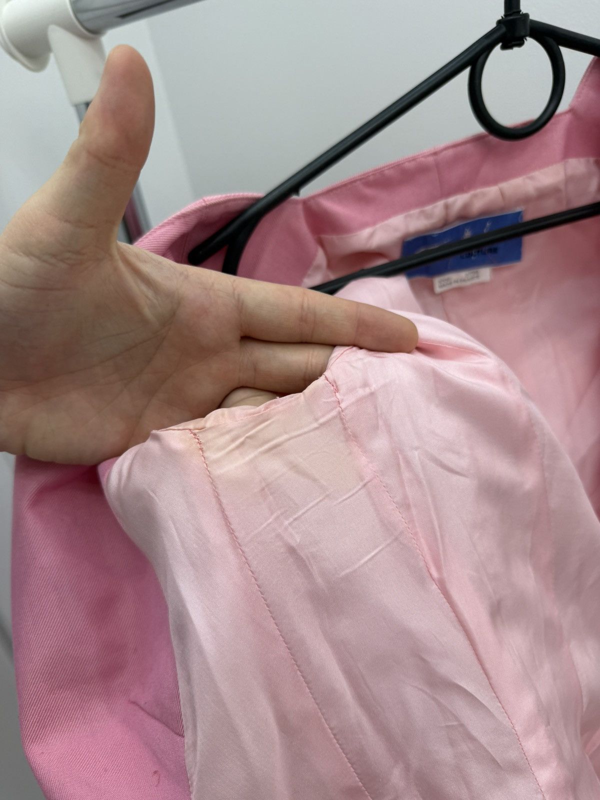 Mugler Vintage 90s Thierry Mugler Pink Blazer Size S / US 4 / IT 40 - 9 Thumbnail