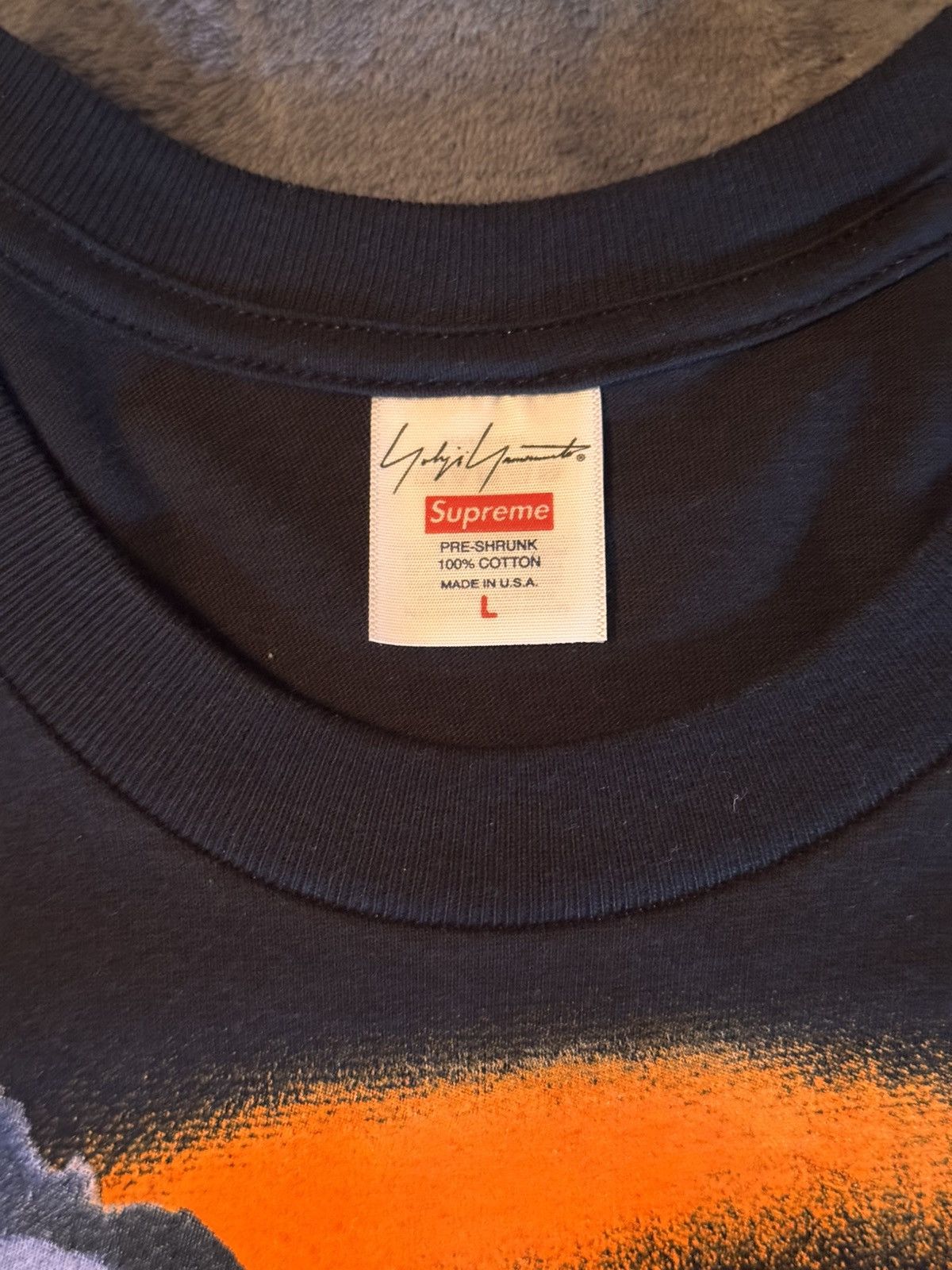 Supreme × Yohji Yamamoto Supreme x Yohji Yamamoto Pumpkin Tee Size US L / EU 52-54 / 3 - 2 Thumbnail