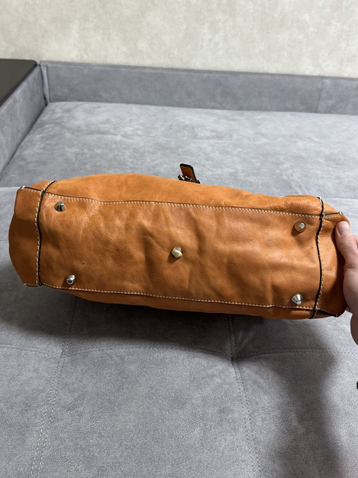 Chloe Chloé Large Edith Satchel Travel Leather Bag Brown Woman’s Size ONE SIZE - 10 Thumbnail
