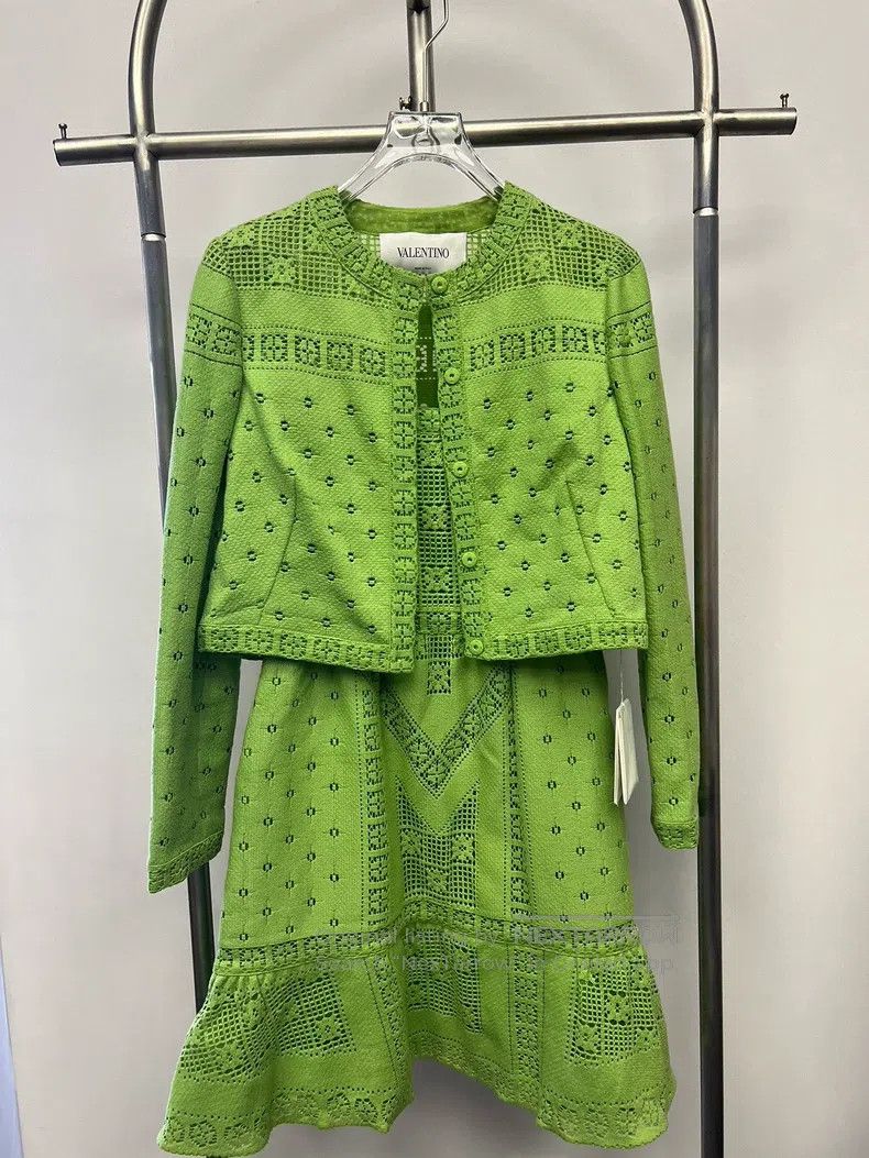 MR & MRS ITALY Valentino Green suit dress Size L / US 10 / IT 46 - 1 Thumbnail