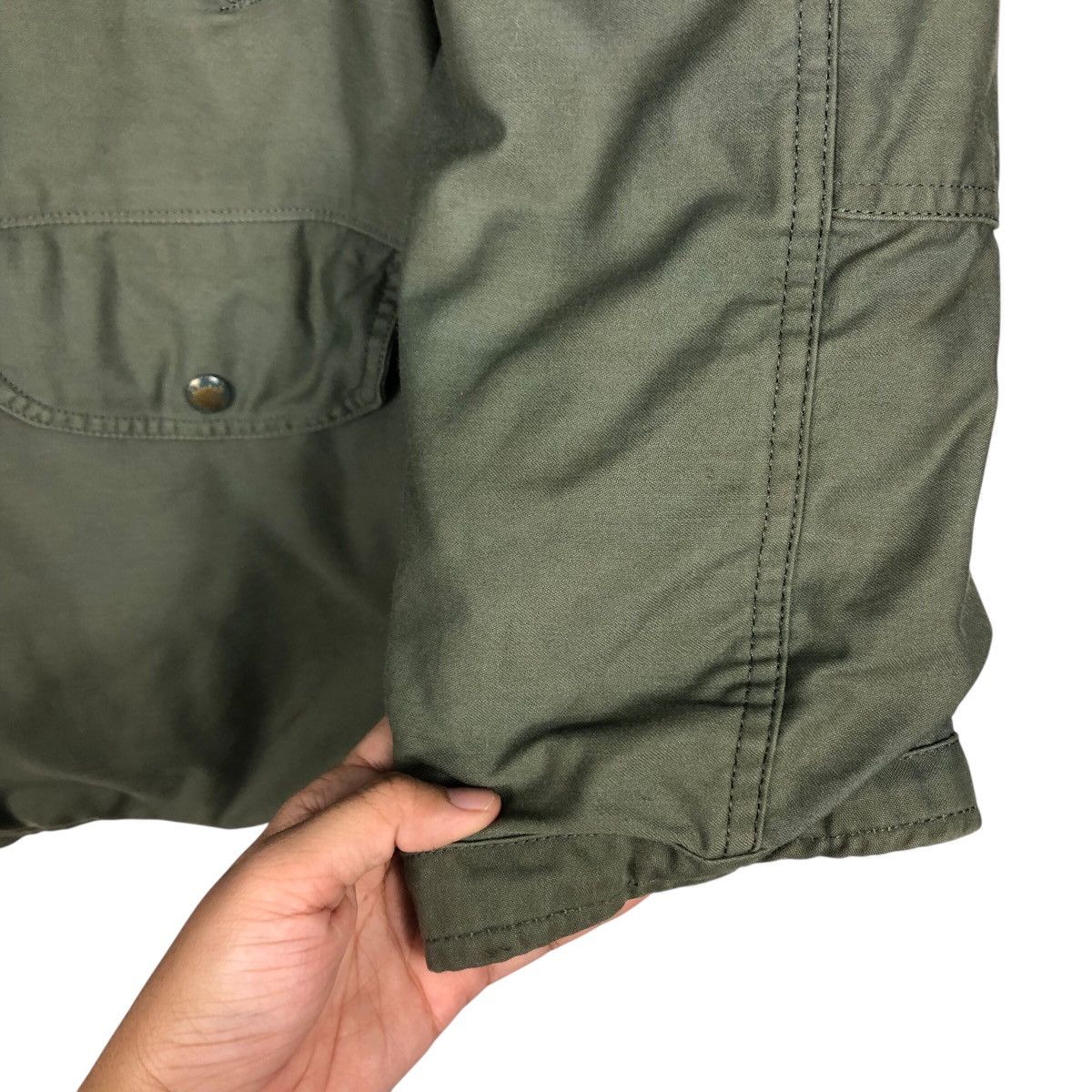 Vintage 📌Vintage Heavy Parka Jacket Military Scovill Zipper Usa Size US M / EU 48-50 / 2 - 17 Thumbnail