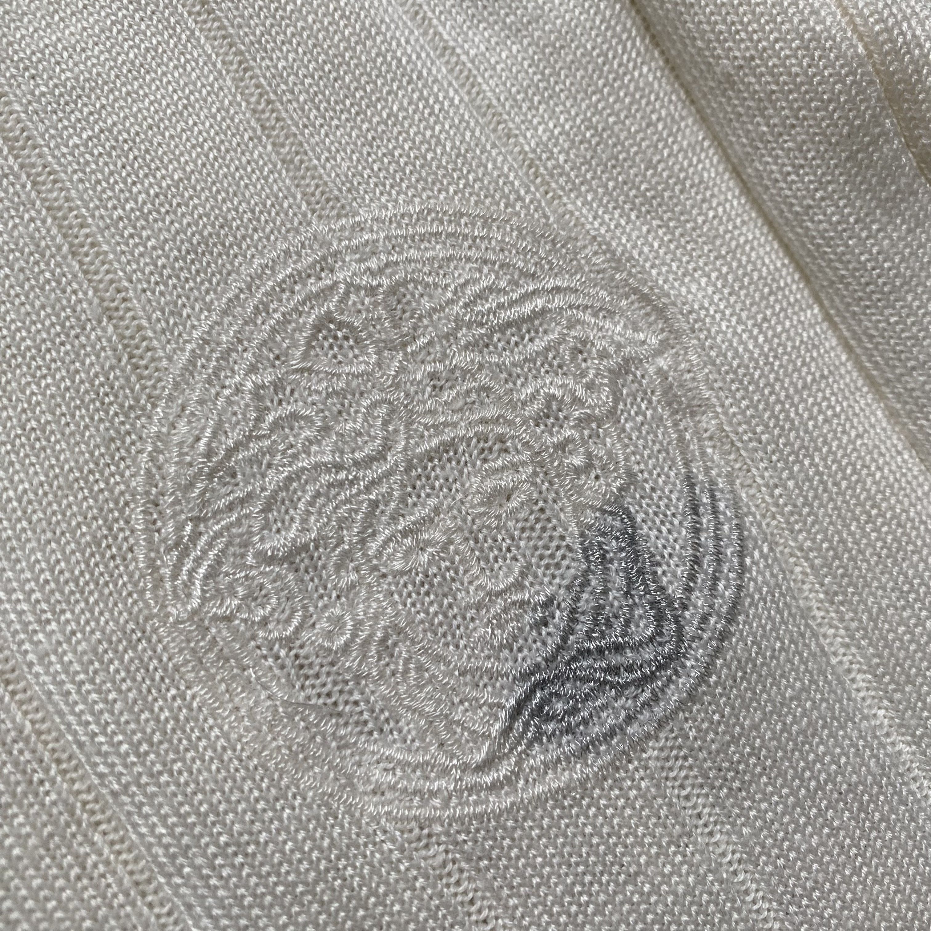 Versace Vintage 90s Versace Sport Ribbed Knit Sweater V-neck opium Size US L / EU 52-54 / 3 - 5 Thumbnail