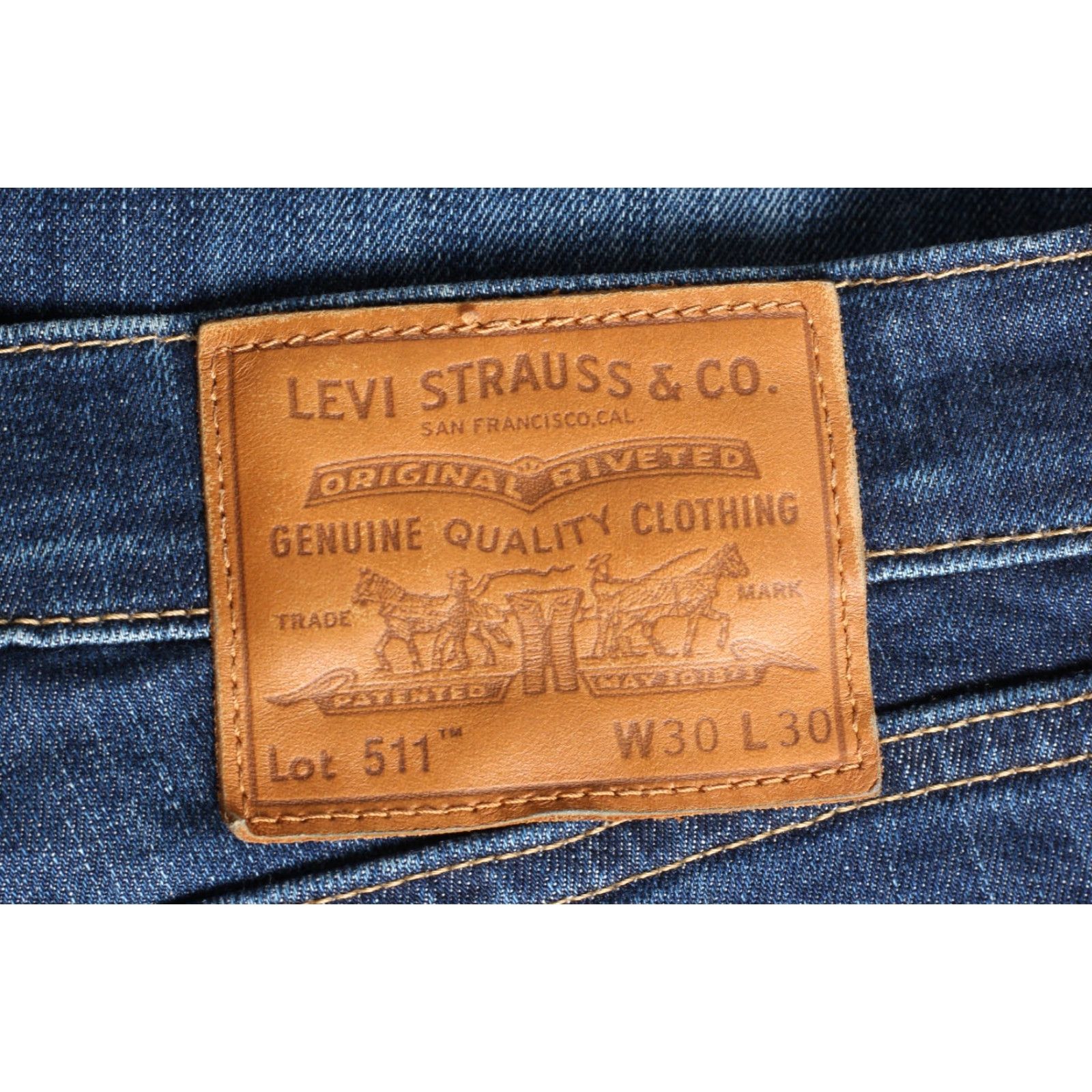 Levi's LEVI’S 511 PREMIUM Slim Jeans Men W30 L30 Stretch DZ7933 Jeans Mens Regular 30 Blue 5-Pocket Denim Slim Fit Size US 30 / EU 46 - 2 Thumbnail