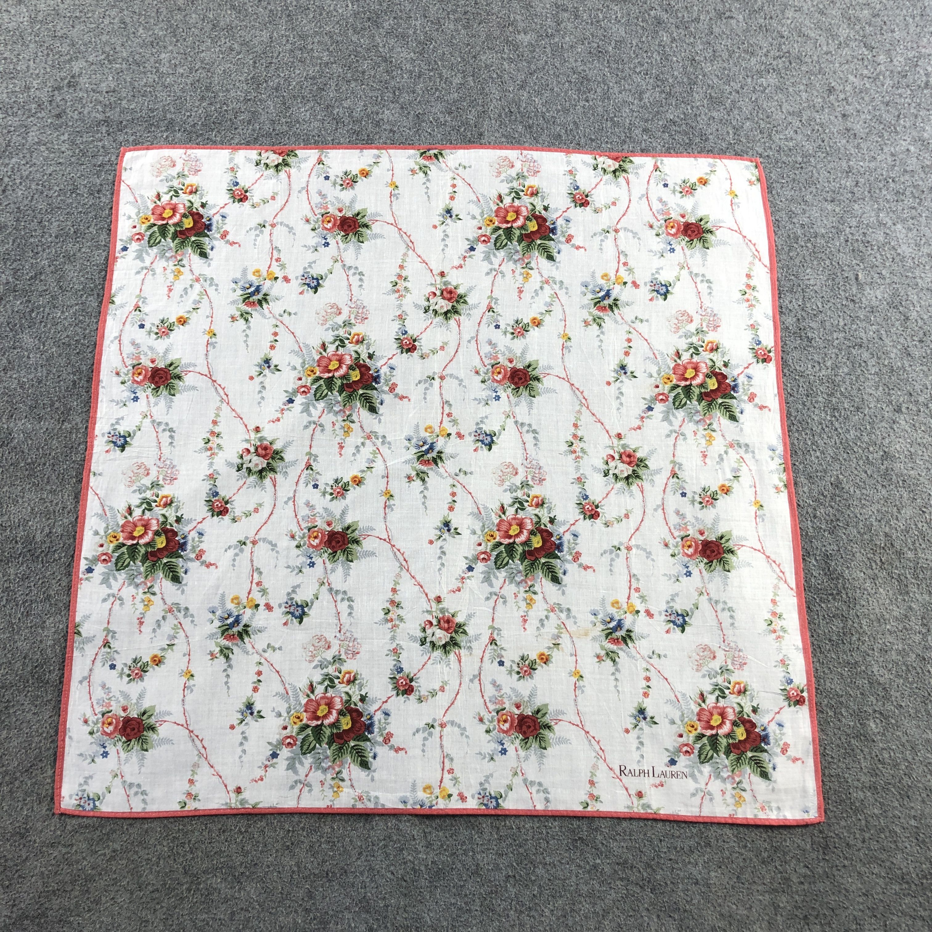 Ralph Lauren Floral Handkerchief Neckerchief Bandana H2710