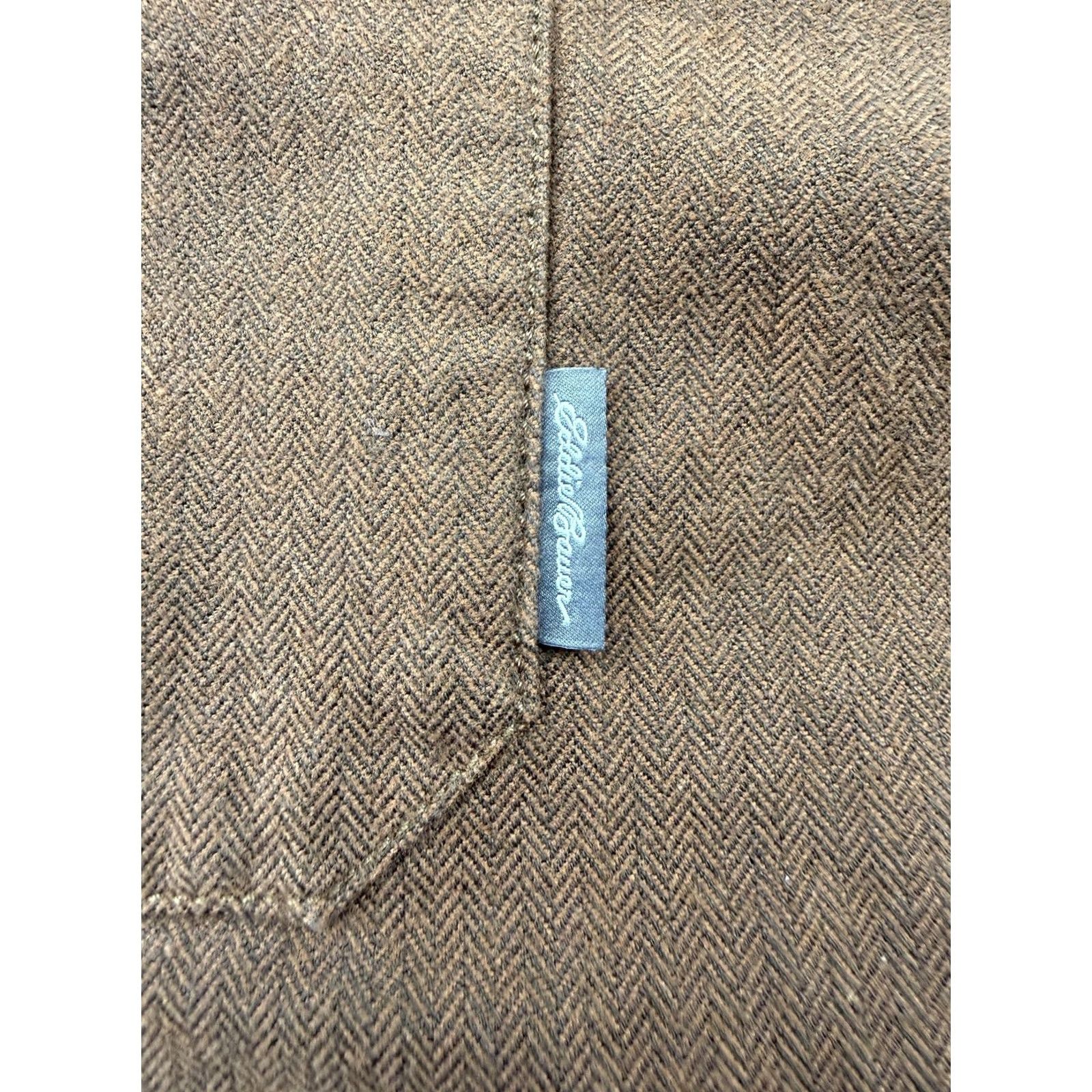 Eddie Bauer Eddie Bauer Shirt Mens L Brown Herringbone Long Sleeve Button-Up Casual Size US L / EU 52-54 / 3 - 6 Thumbnail