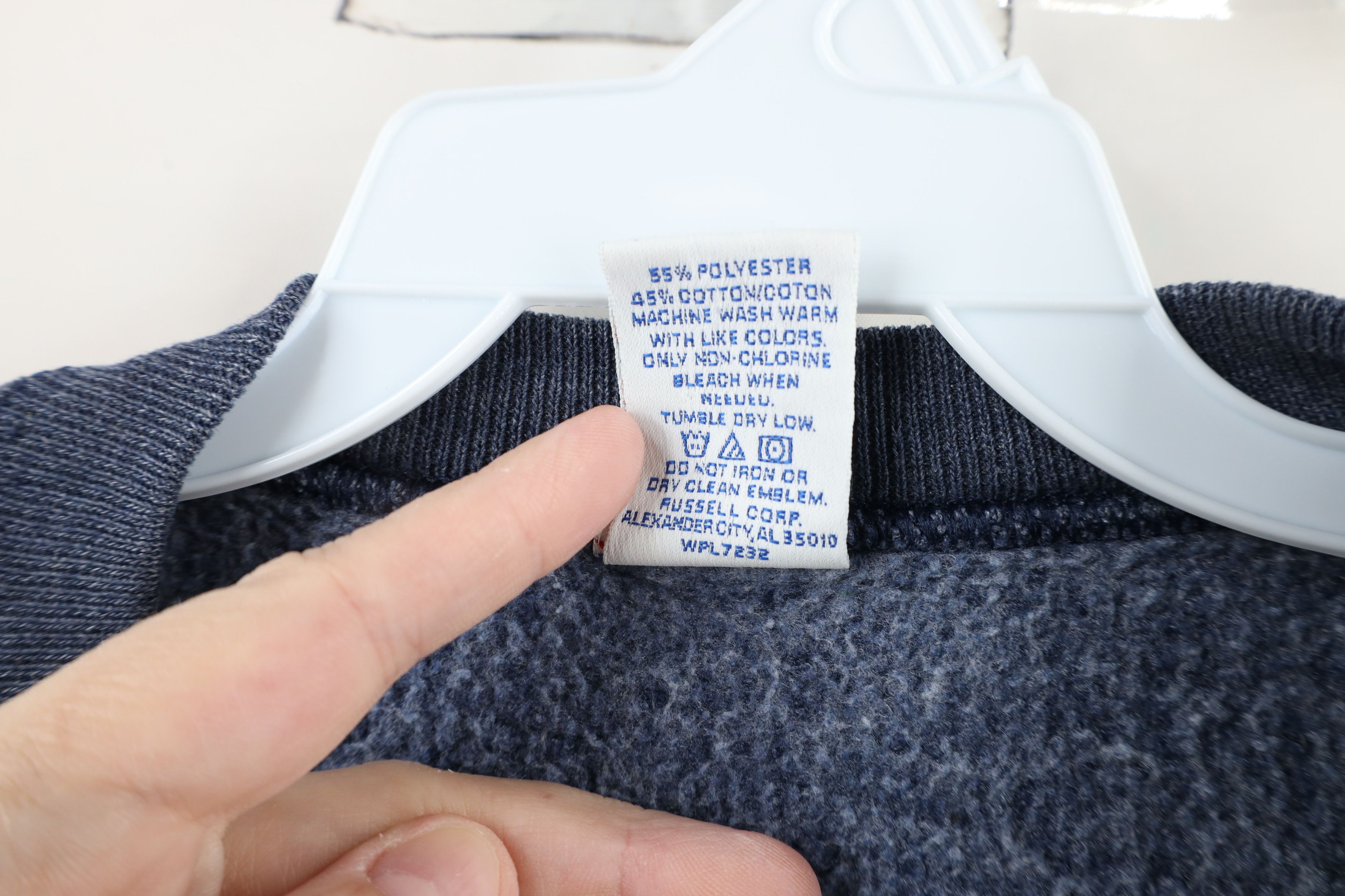 Russell Athletic × Vintage Vintage 90s Russell Athletic Crewneck Sweatshirt Heather Size US L / EU 52-54 / 3 - 5 Thumbnail