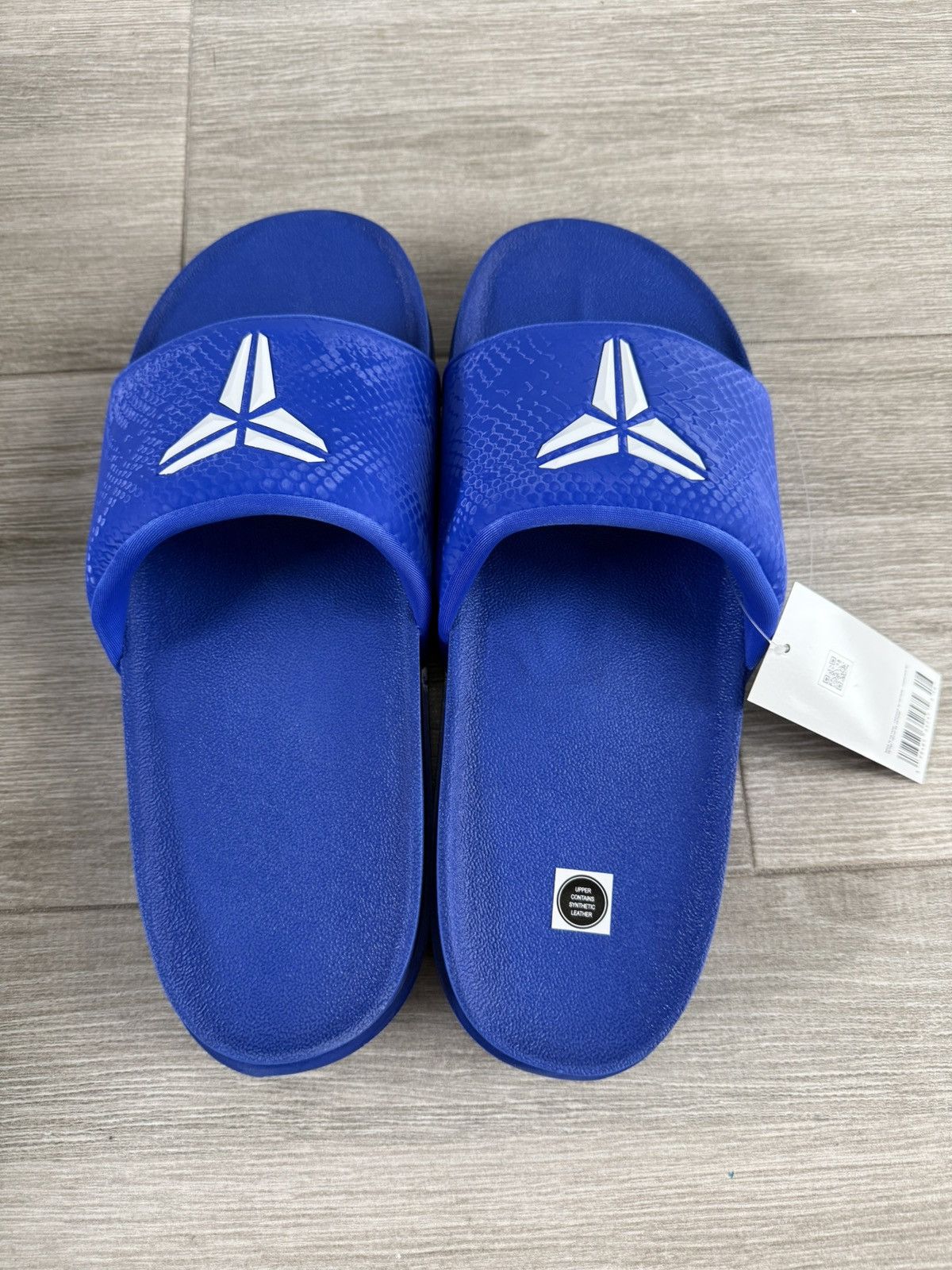 Nike Nike Kobe Bryant Offcourt Slide Dodgers Hyper Royal White 12 Size US 12 / EU 45 - 4 Thumbnail