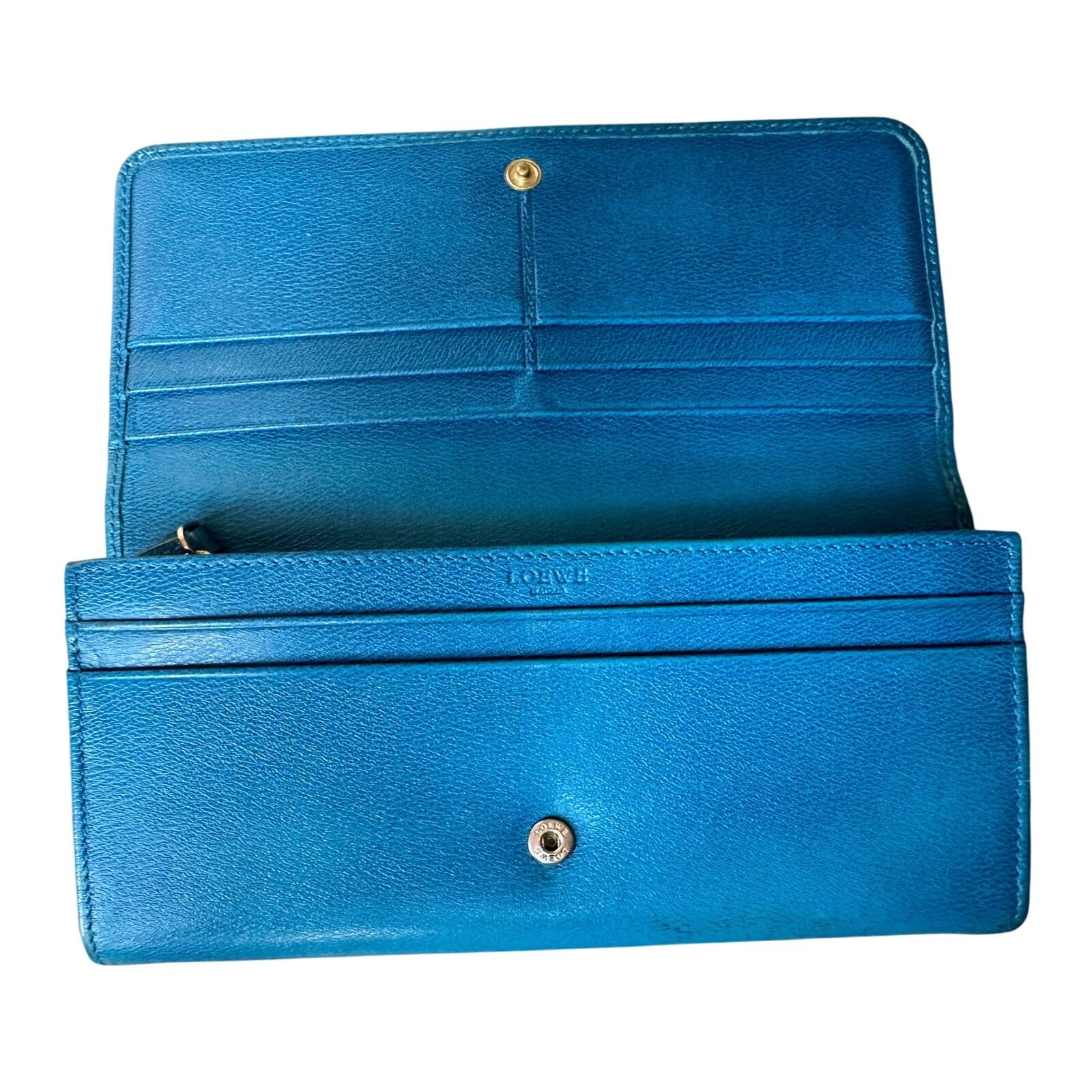 Loewe Loewe Blue Flap Long Wallet Size ONE SIZE - 2 Thumbnail