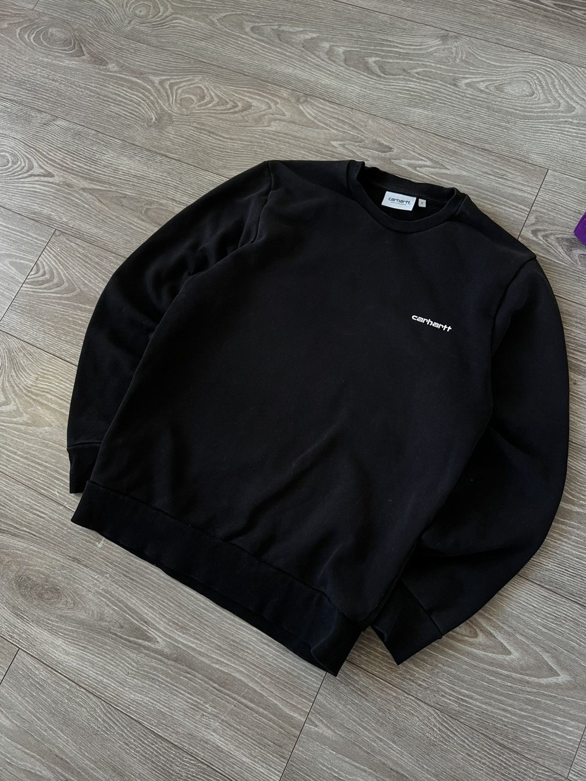 Carhartt Wip Carhartt WIP Black Hard Cotton Basic Embroidered Logo Script Size US S / EU 44-46 / 1 - 5 Thumbnail