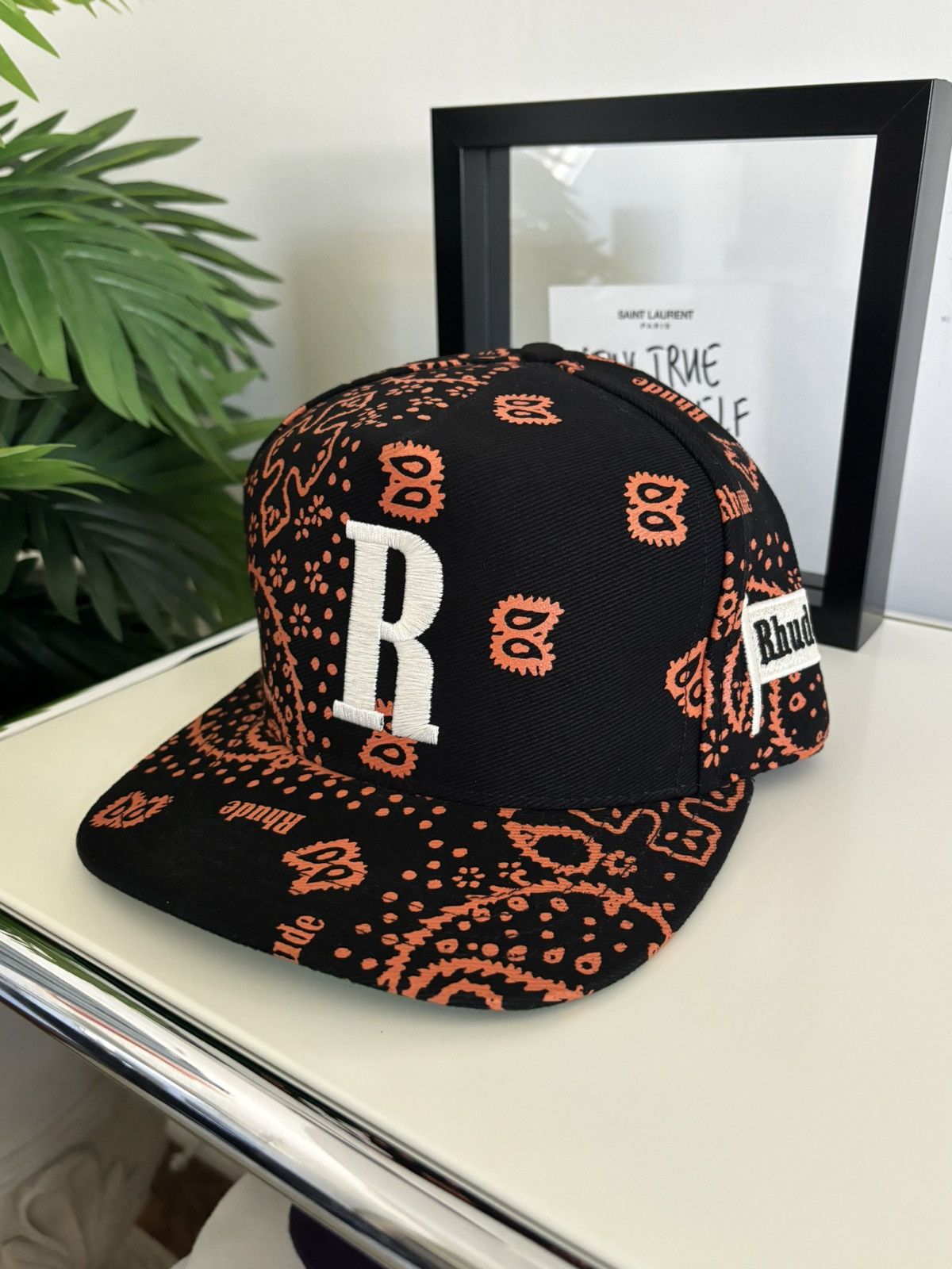 image of Rhude Limited - “ Mclaren F1 Paisley Racing” Hat in Black, Men's