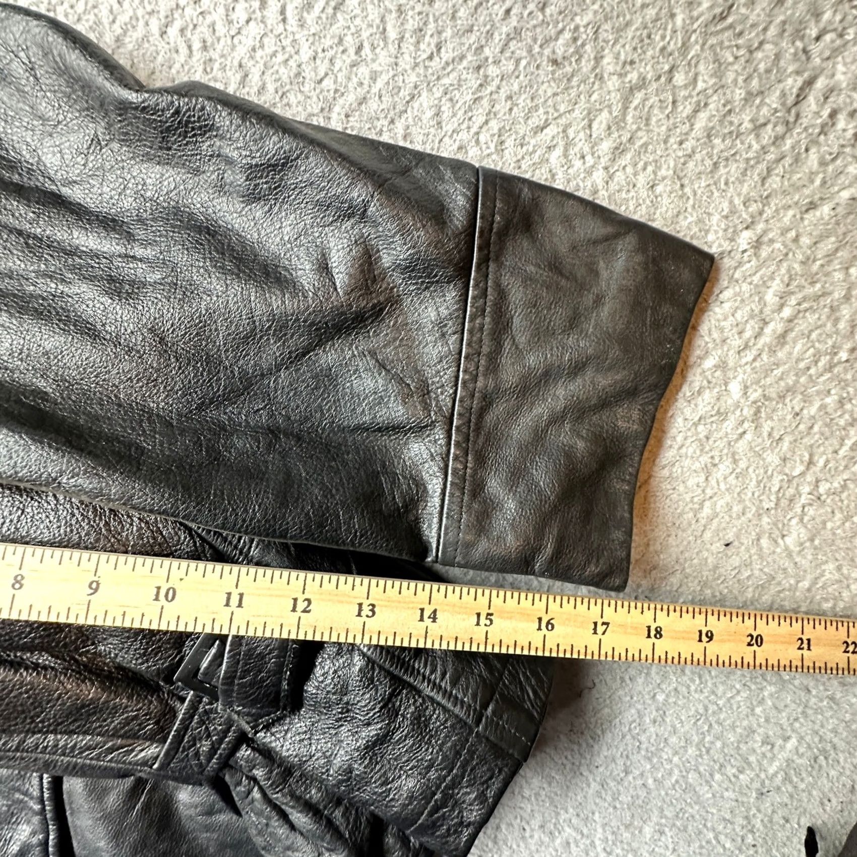 Vintage Wilsons Leather Full Zip Overcoat Black XL Pockets Quilt Lined Coat Mens Size US XL / EU 56 / 4 - 6 Thumbnail