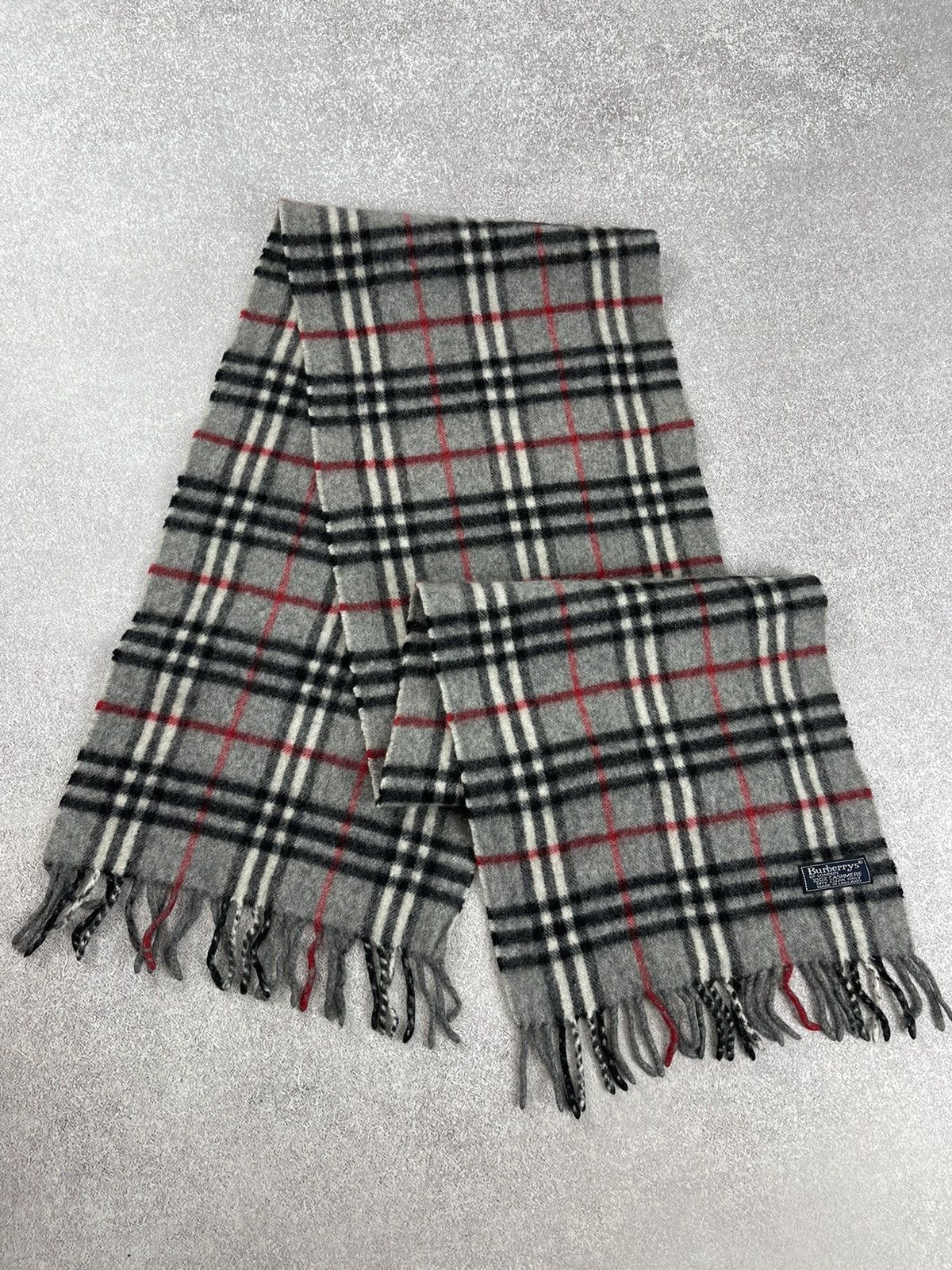 Burberry × Vintage Vintage Burberry Cashmere Scarf Muffler Novacheck Size ONE SIZE - 1 Thumbnail
