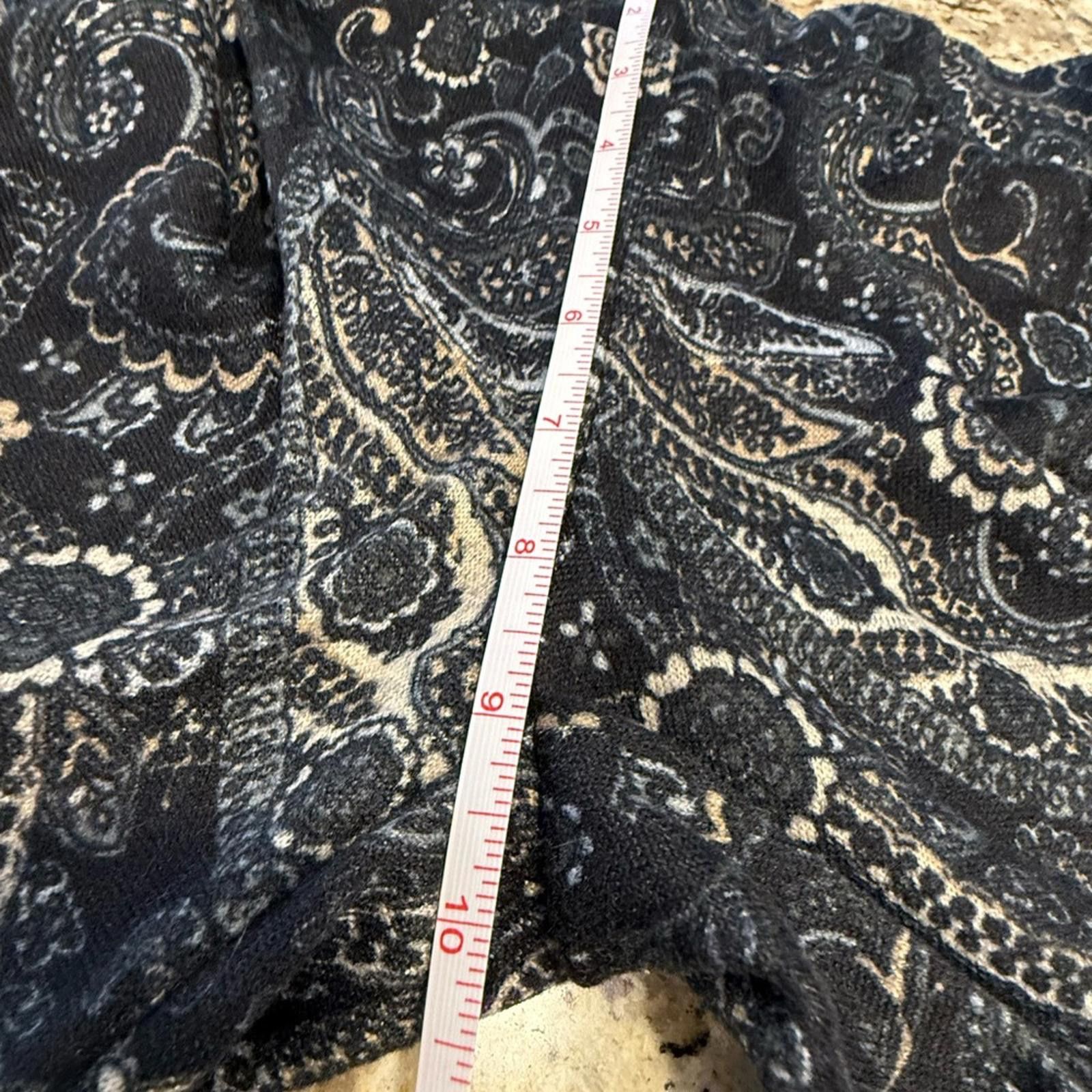 Other Stoosh wide leg leggings black white paisley floral SZ XS Size 26" / US 2 / IT 38 - 7 Thumbnail