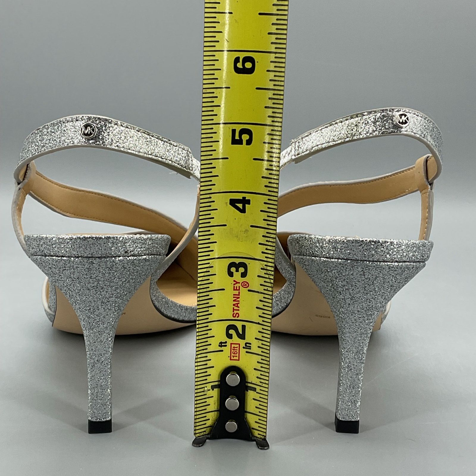 Michael Kors Michael Kors Women’s Jaida Slingback Pumps Silver Size 8 Size US 8 / IT 38 - 5 Thumbnail