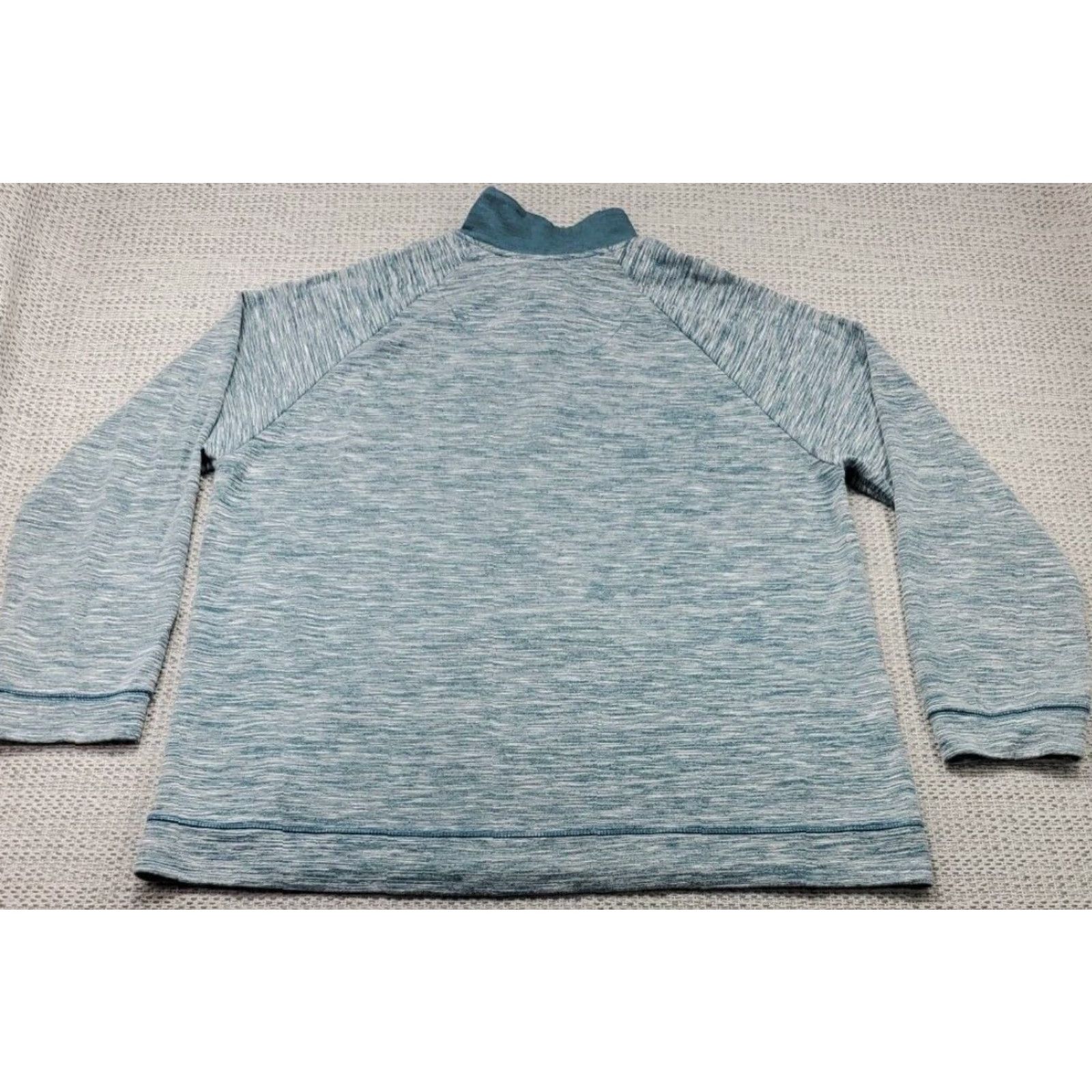 Tommy Bahama Tommy Bahama Pullover 1/4 Zip Long Sleeve Mens XL Green Gray Heather Casual Shirt Sweater Size US XXL / EU 58 / 5 - 7 Thumbnail