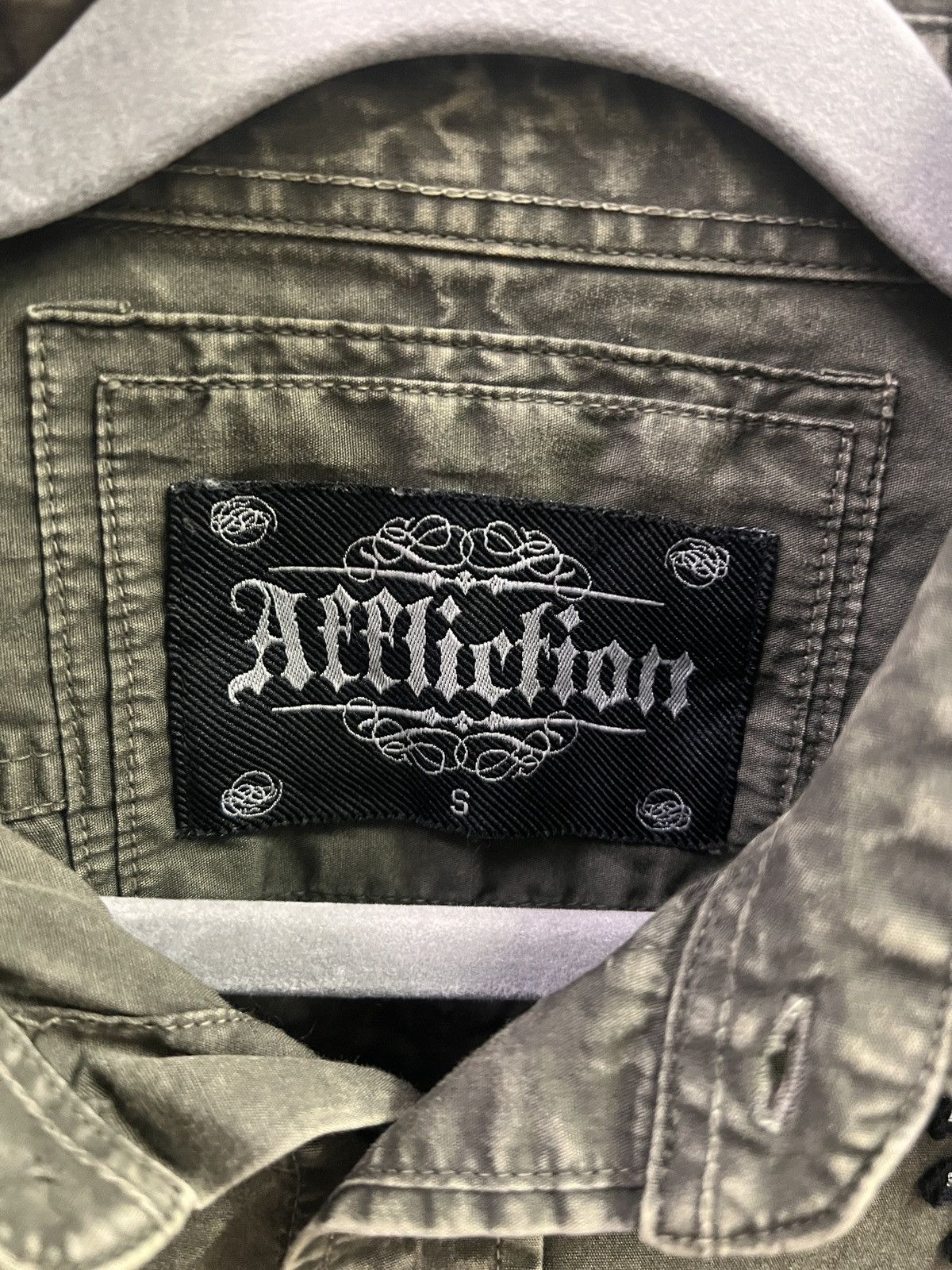 Affliction Insane Y2K Affliction Metallic Lions Button Up Shirt Size US S / EU 44-46 / 1 - 4 Thumbnail
