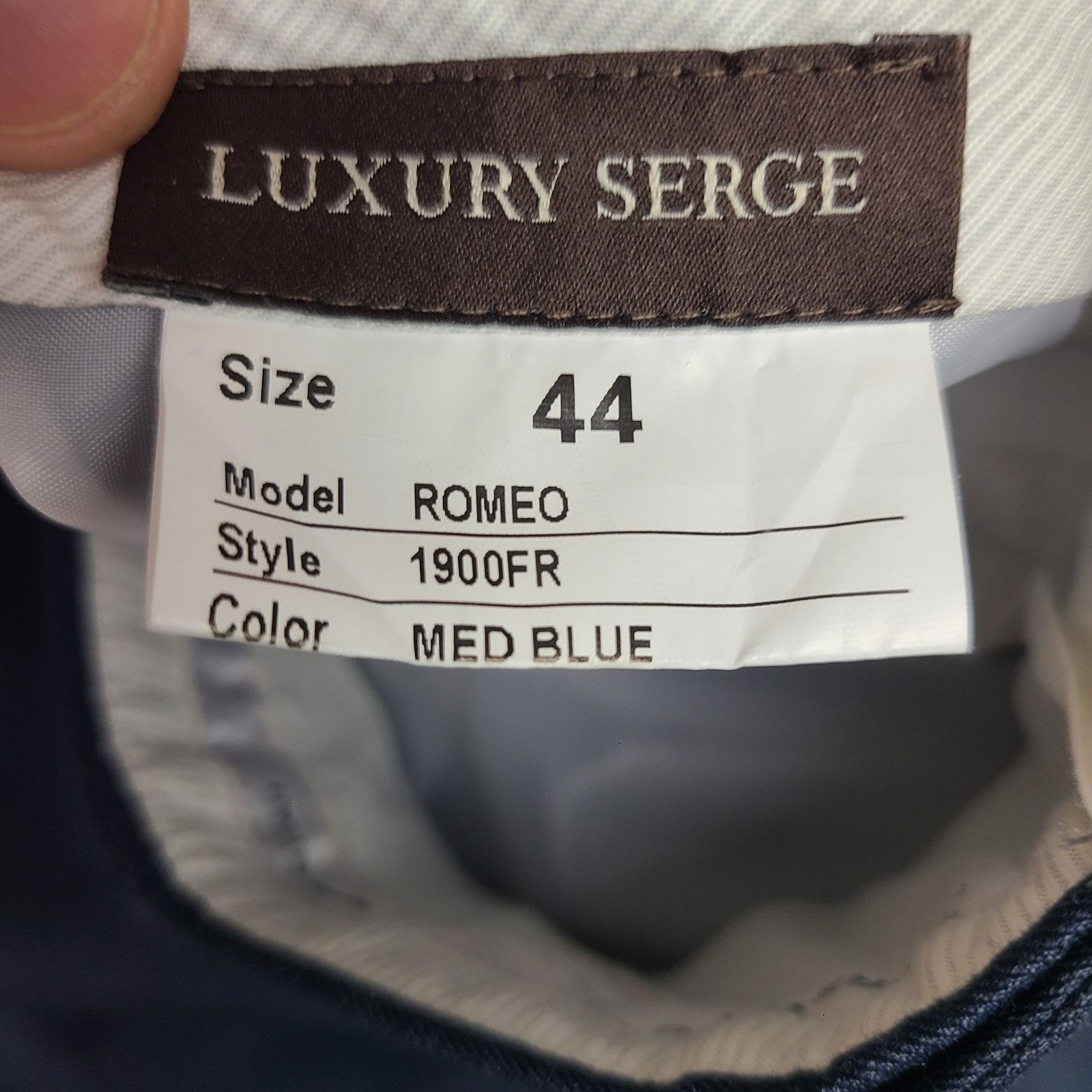 Santorelli Santorelli Dress Pants - Size 44x29 - Blue - 100% Virgin Woo Size US 44 / EU 60 - 5 Thumbnail